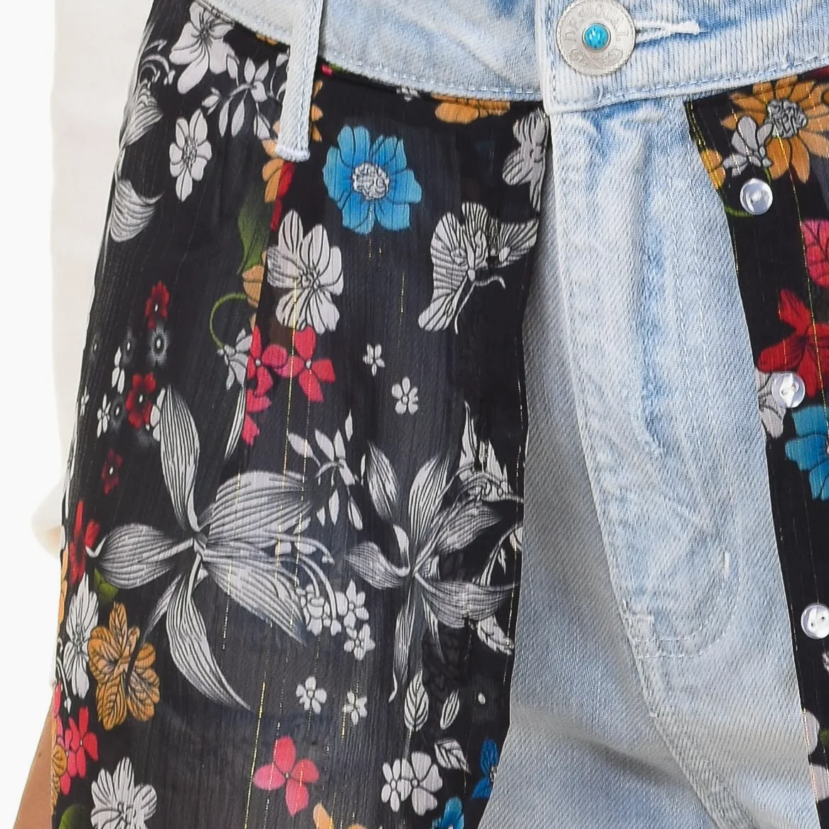 Desigual DENIM_PLATEA - Nieformalne szorty damski