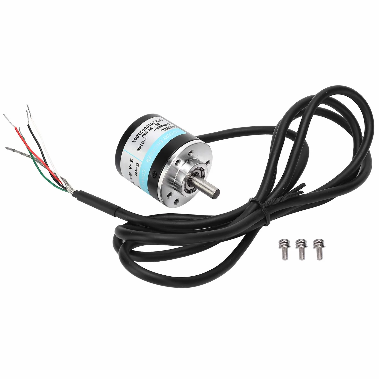 ABZ trzyfazowy enkoder fotoelektryczny DC 5-24 V 3000-6000 obr./min enkoder z masywnym trzonem do pola inżynierii automatycznej (500 HZ)