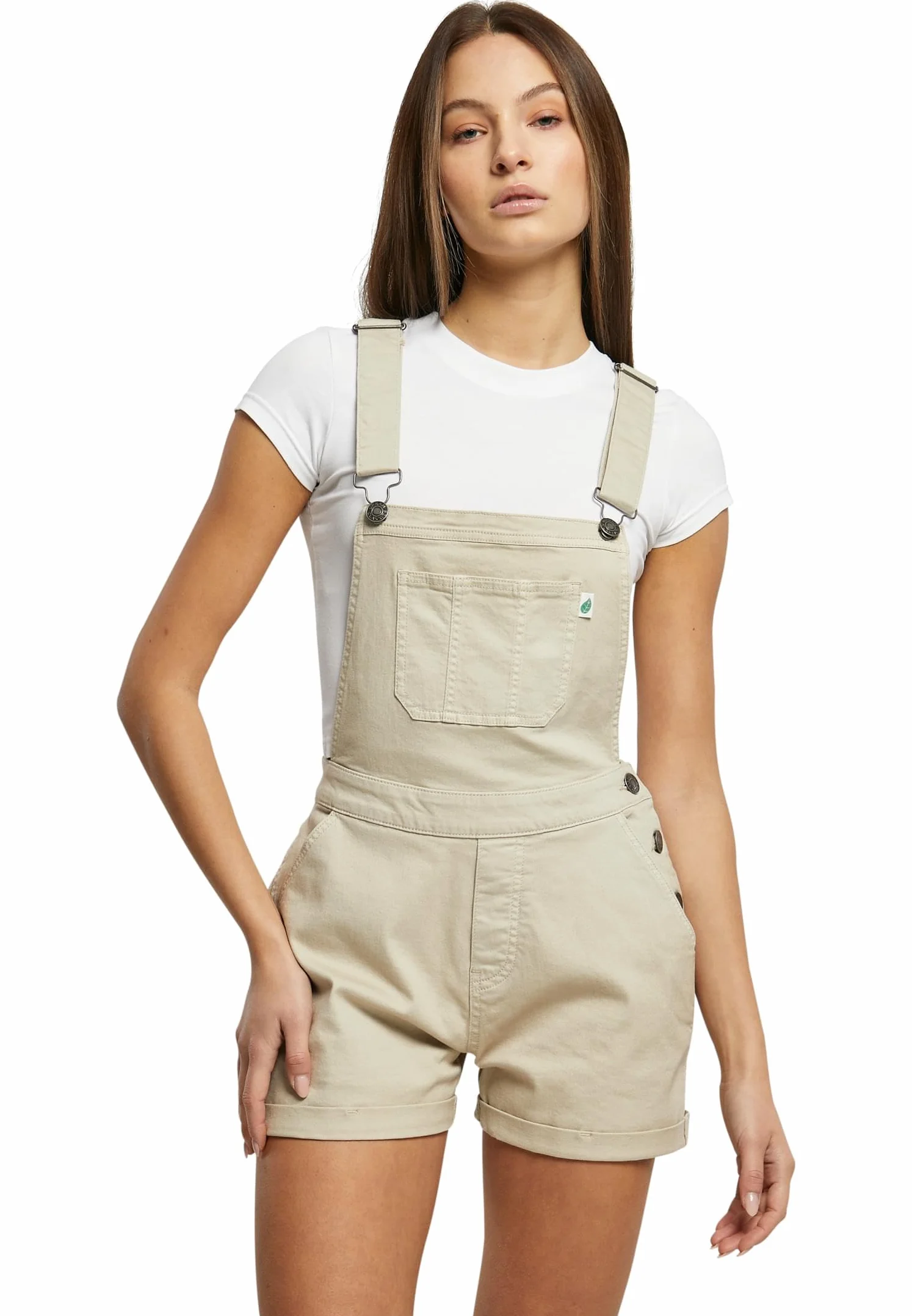 Urban Classics Koszulka Kobiety Damskie Szorty Organiczne Dungaree
