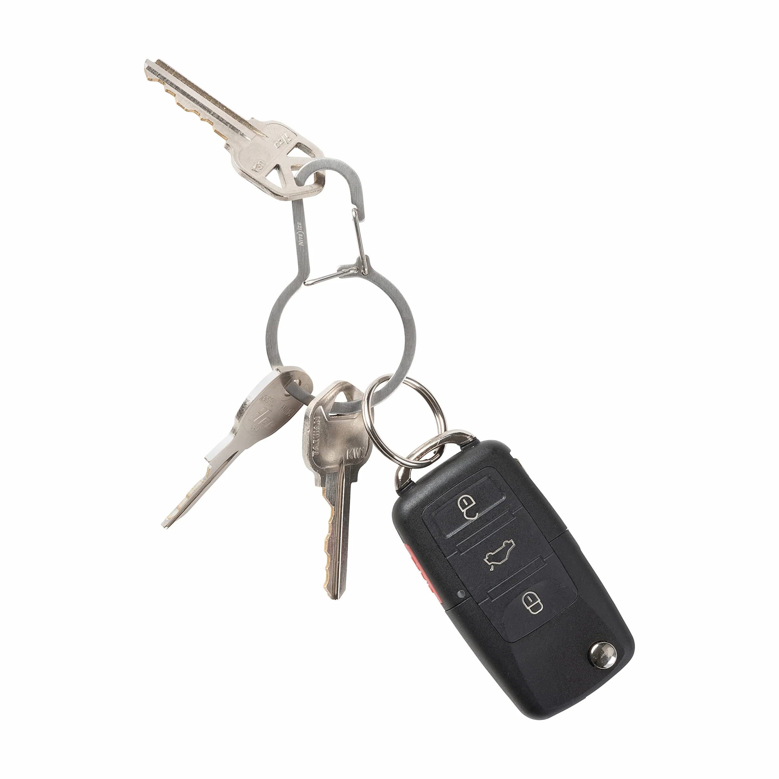 Nite Ize DualPass Dwukomorowy brelok do kluczy, Split Ring