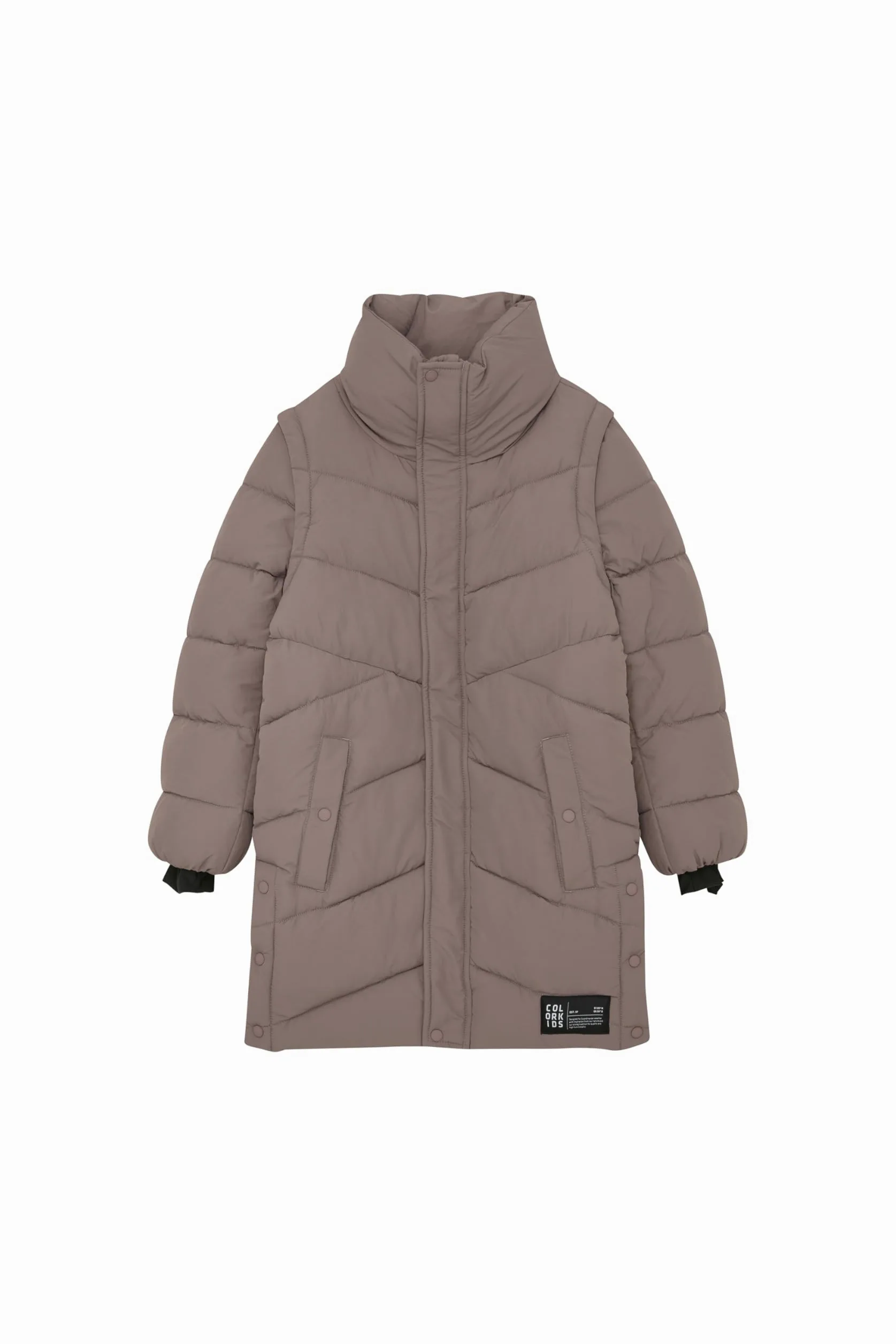 Color Kids COJr. Dziecięca bluza dziewczęca bluza sweter z zamkiem błyskawicznym naszywka z logo Regular Fit
