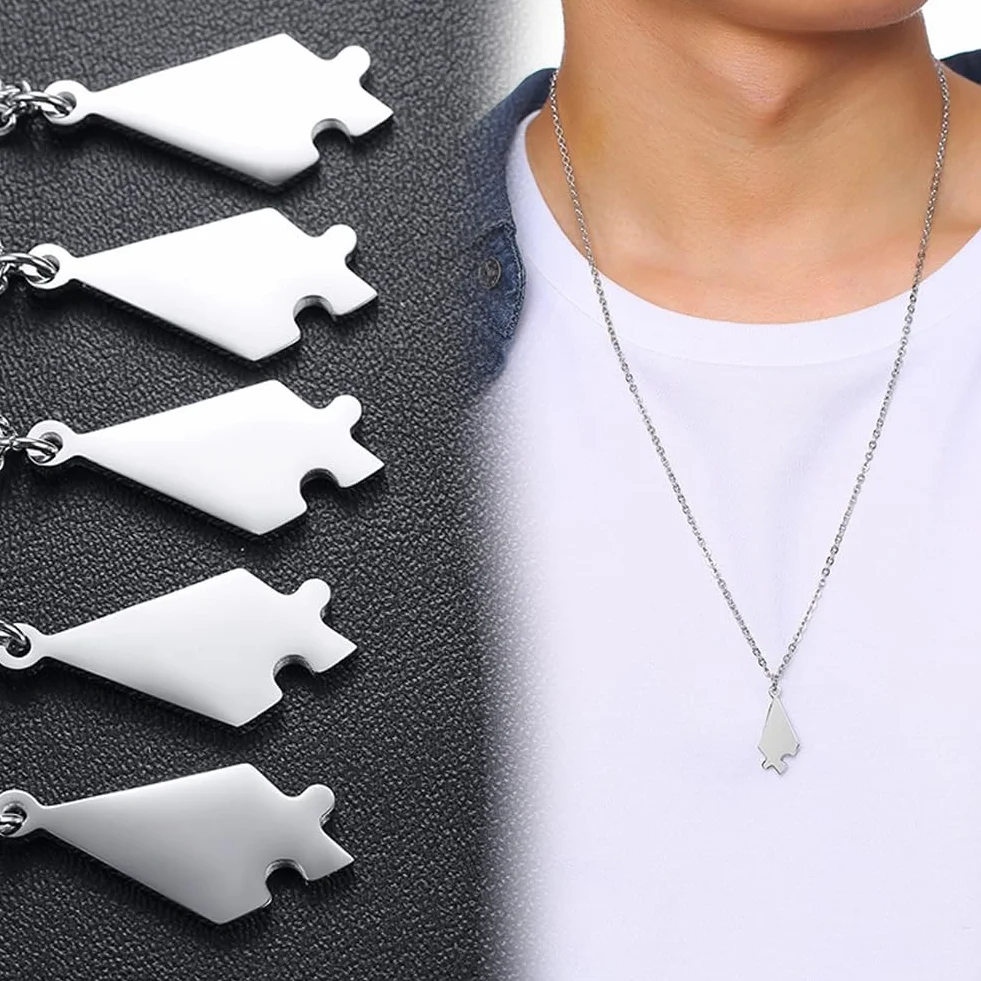 Naszyjnik przyjaźni, prezenty dla najlepszego przyjaciela, naszyjnik, puzzle, pasujące naszyjniki dla mężczyzn, kobiet, nastolatków, prezenty rodzinne, stal nierdzewna, gwiazda, wisiorek z