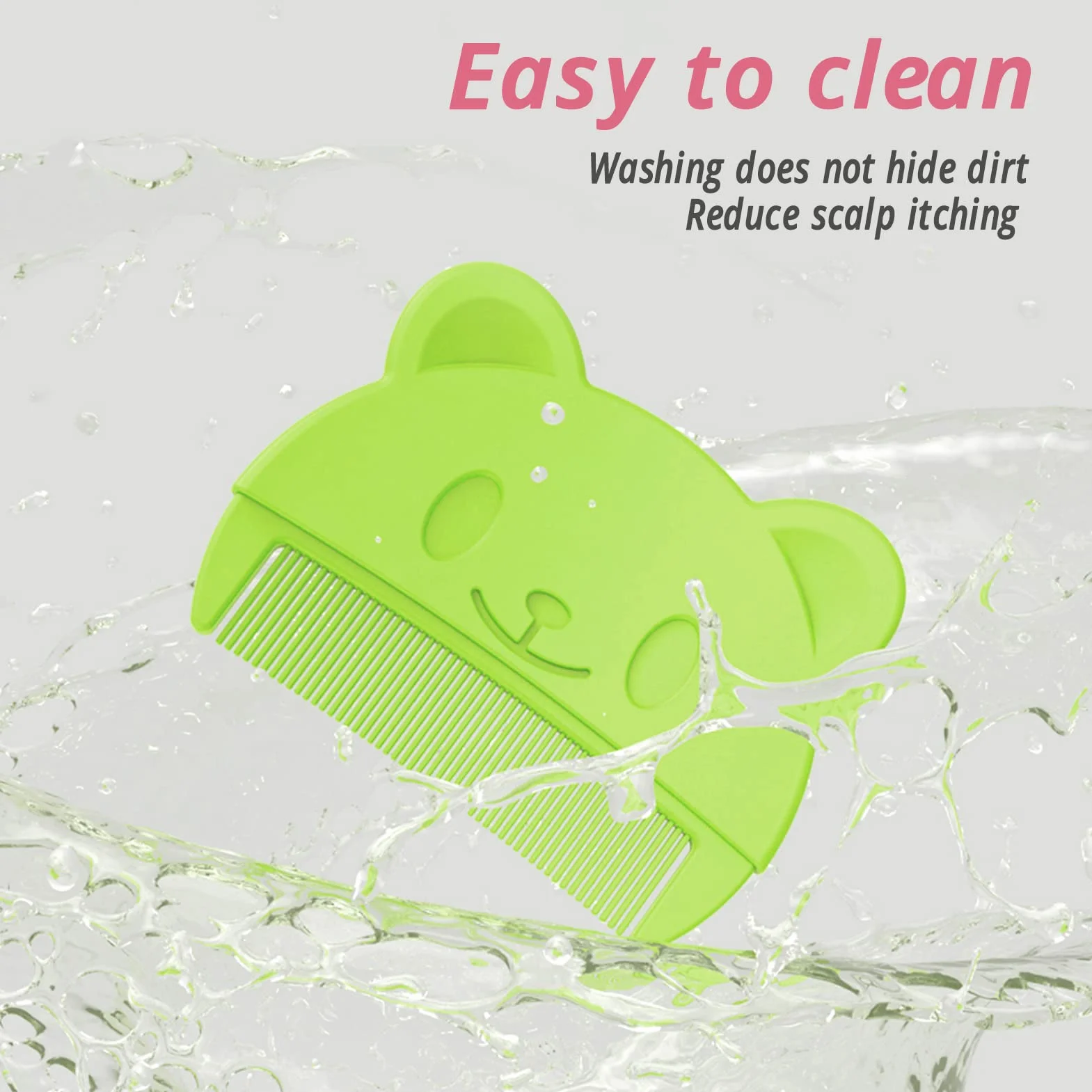Szczotka do Kąpieli dla Dzieci, Szczotka do Kołyski Oraz Grzebień, Miękka Baby Bath Silicone Brush Set z Cradle Cap Bristle Brush i Pudełko do Przechowywania Idealny dla Noworodków i(Zielony)