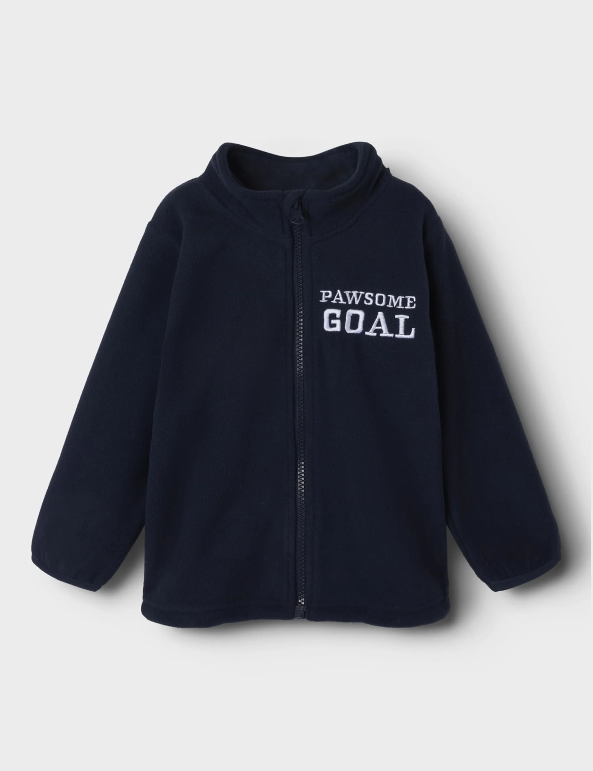 NAME IT Chłopięcy Fleece W Zip granatowy blezer 104