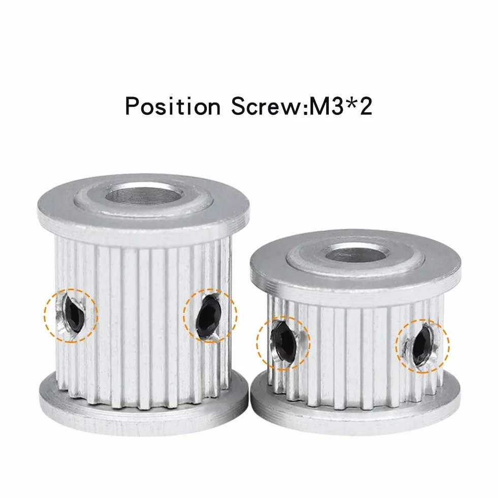 2 sztuk MXL-19T AF kształt koła pasowe rozrządu, otwór 4/5mm koło pasowe do szerokości 6/10mm MXL pasek rozrządu (Size : 5 mm, Color : Width7 mm)
