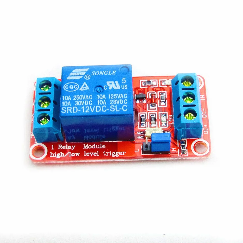 Hailege 2 szt. 12V 1 Channel Relay Moduł Relay Switch ze wspornikiem izolacji transoptora wysokiego lub niskiego poziomu wyzwalania