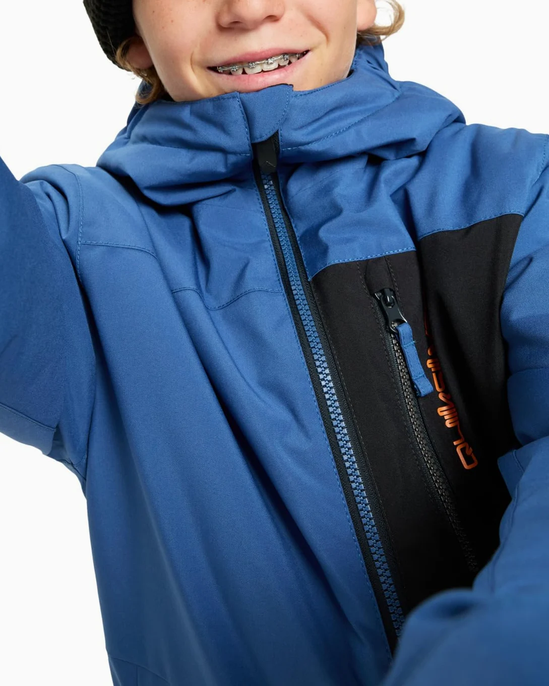 Quiksilver Kurtka śnieżna Side HIT solidna kurtka chłopięca niebieska 4-5Y