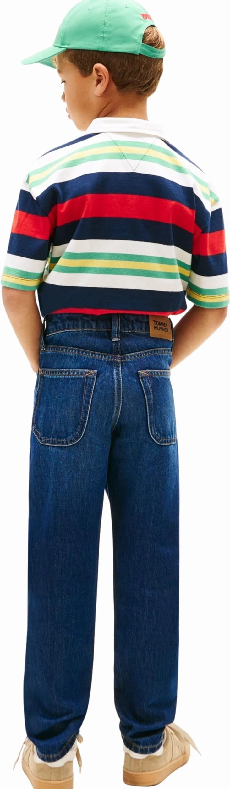 Tommy Hilfiger Straight Dark Blue Jeans dla Chłopców
