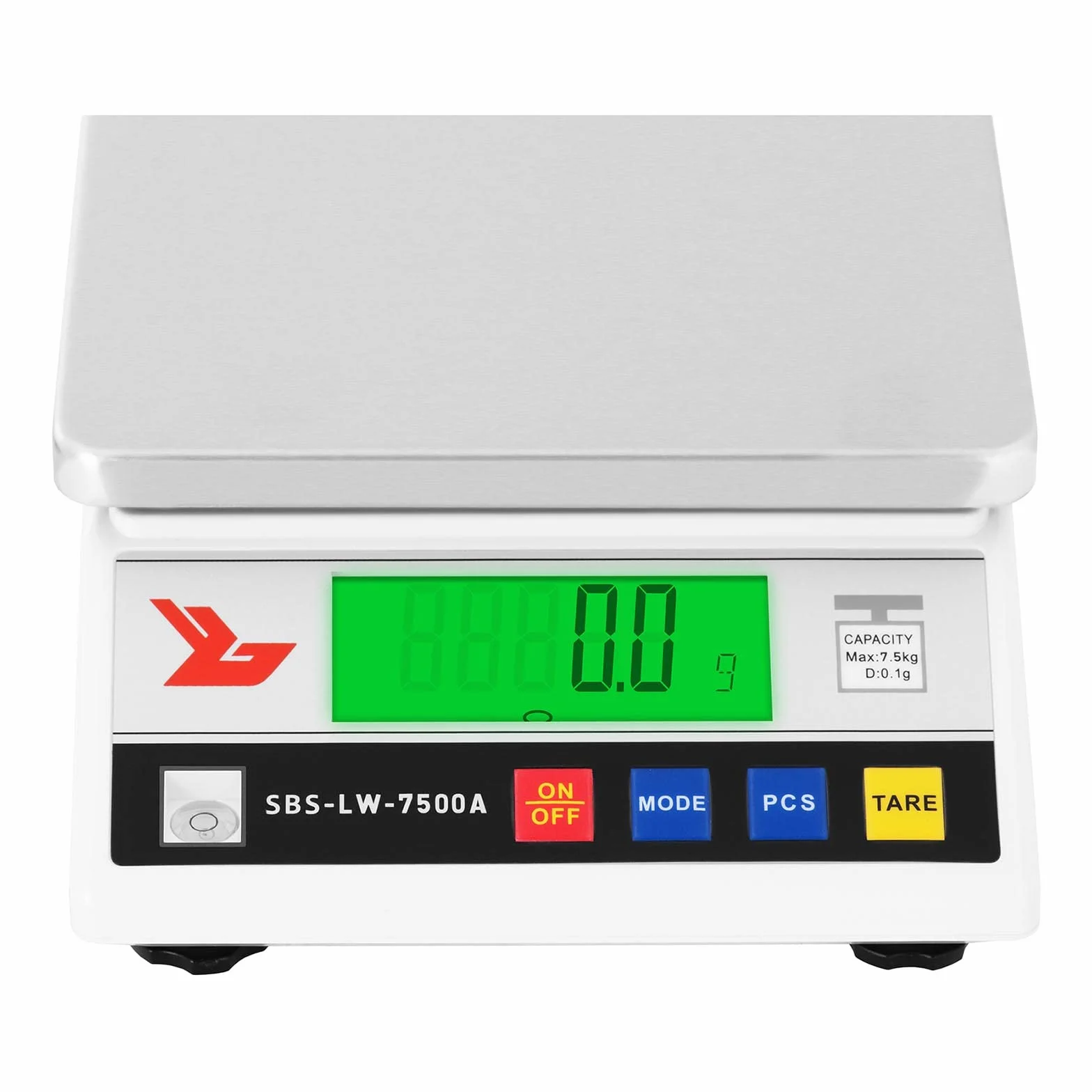Steinberg Profesjonalna waga precyzyjna SBS-LW-7500A (7,500g/0,1g, powierzchnia ważenia 18x18cm, 26x8x18cm, czas nagrzewania 3 min)