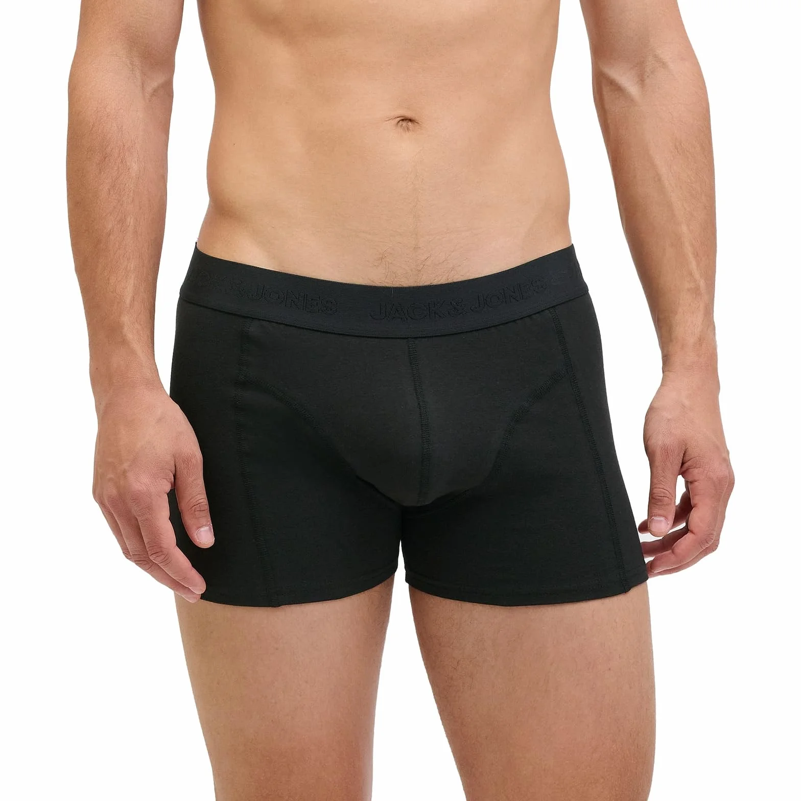 Jack & Jones Męskie bokserki Jacordinary Trunks, 3 sztuki, czarne, L (3 sztuki), czarny, L