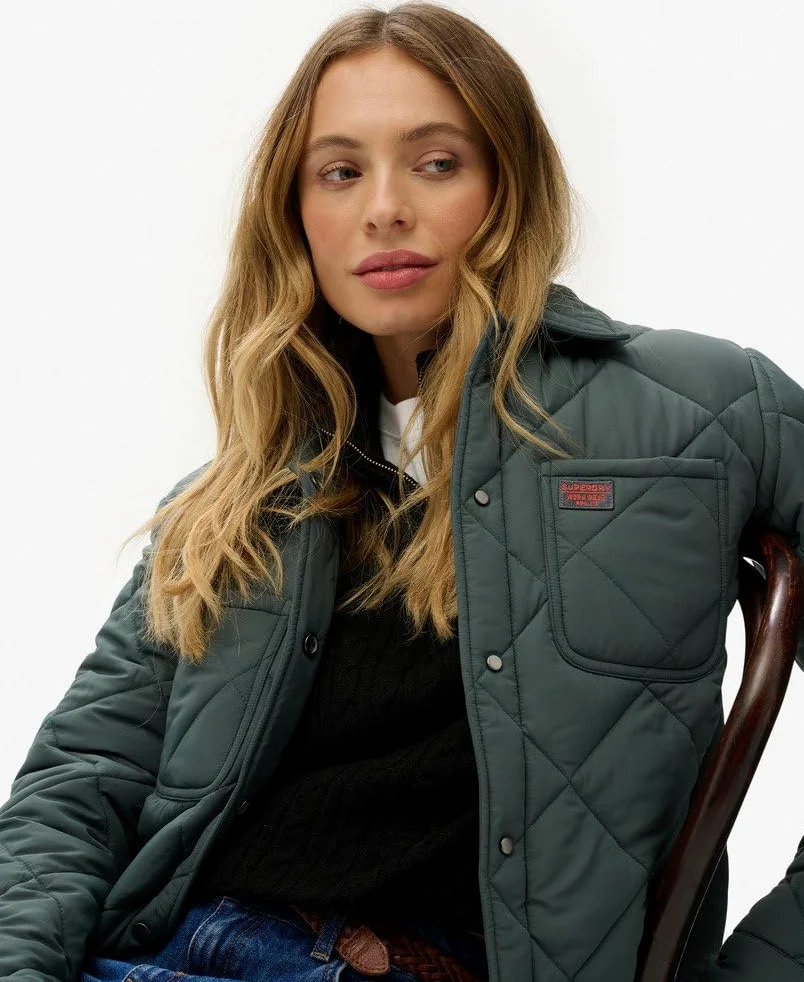 Superdry Damska pikowana kurtka robocza