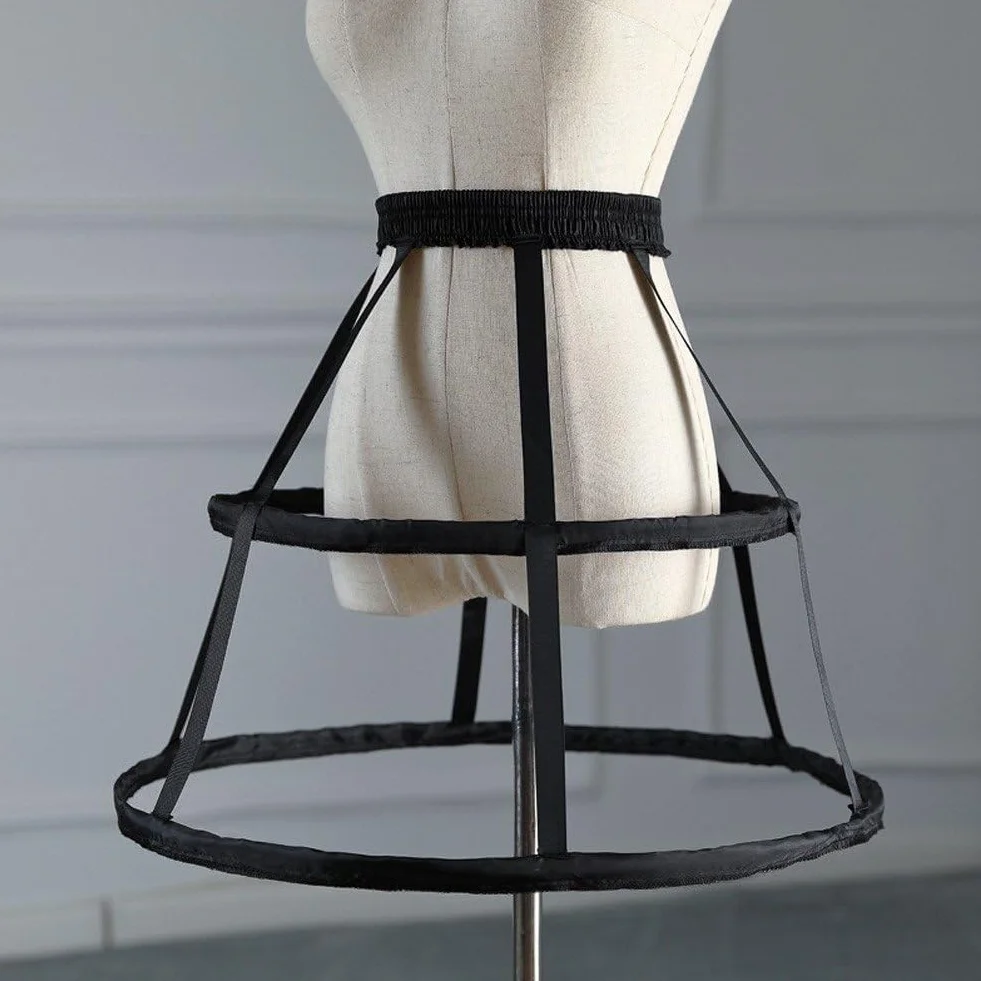 Dianzan Dzieci Dzieci Hollow Out Klatka 2-hoop Halka Spódnica Ślubna Suknia Ślubna Cosplay Sakwa Krynolina Underskirt Slip