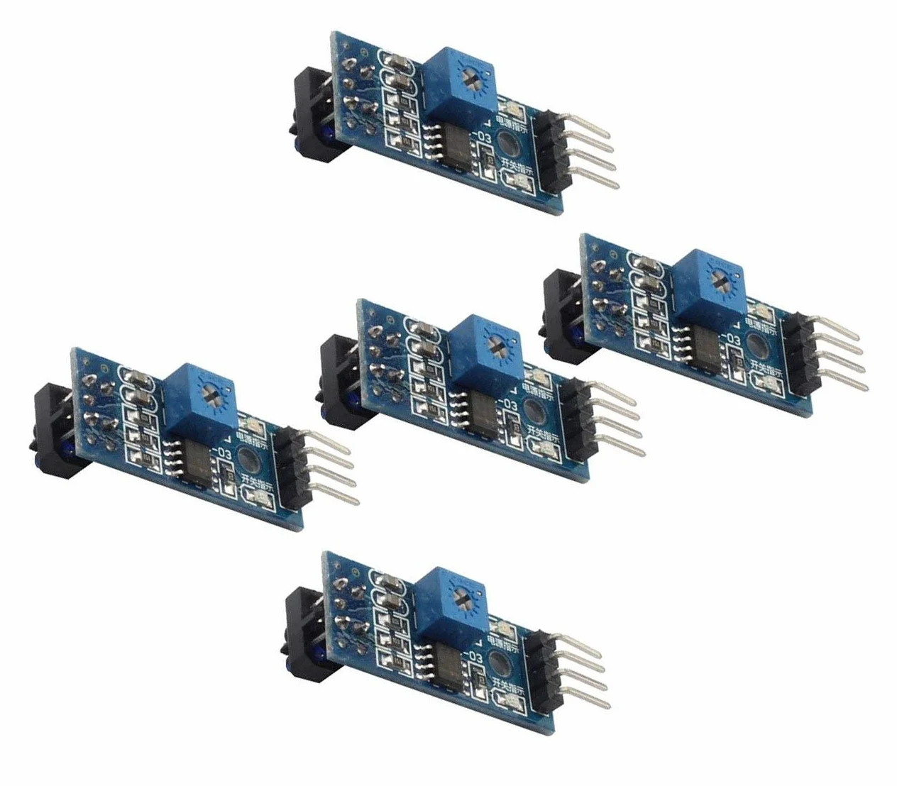 10 szt. TCRT5000 IR Reflective Photoelectric Switch IR Barrier Line Track Sensor