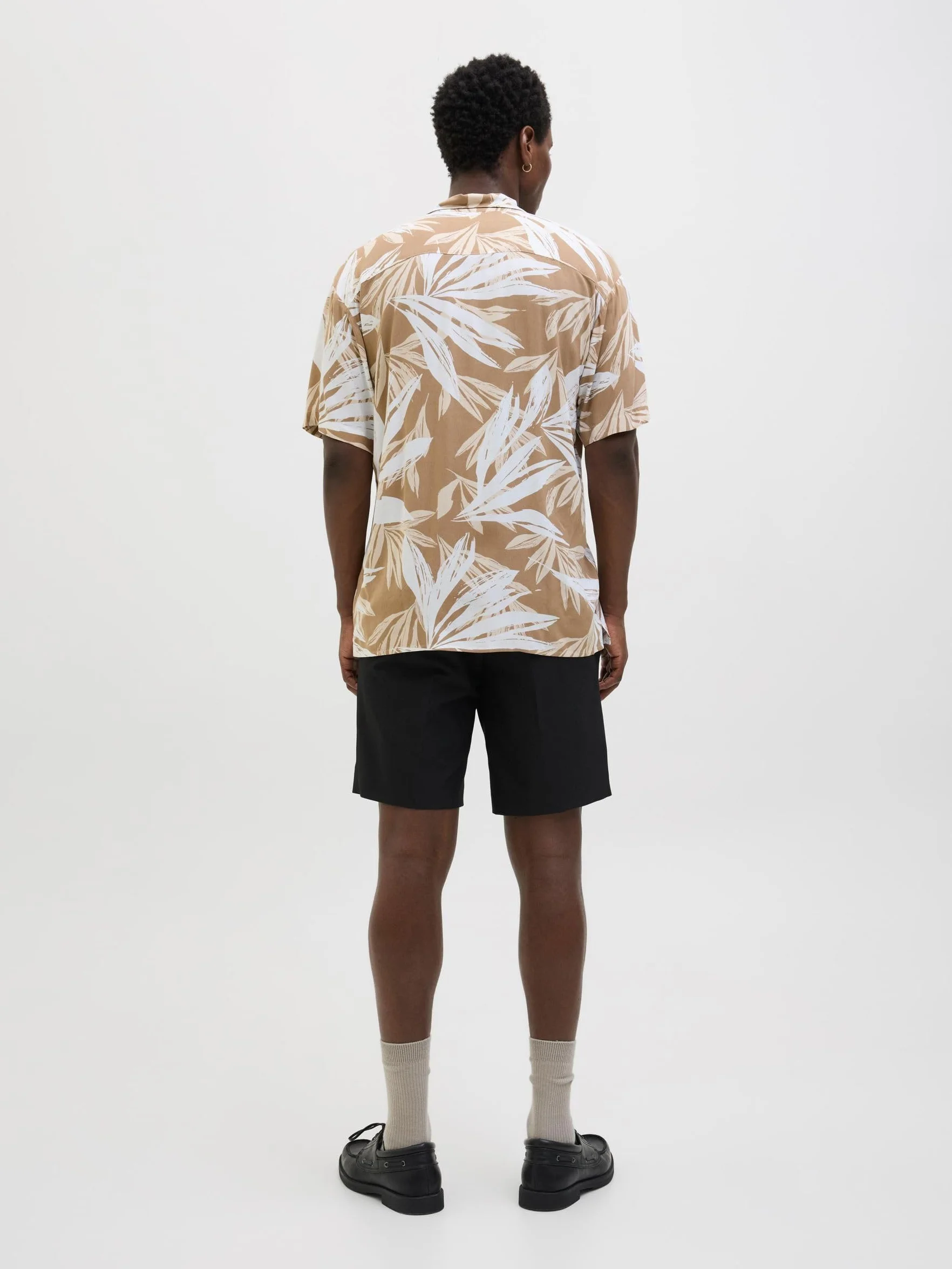 JACK & JONES Jjeff Tropical Aop Resort Shirt Ss Sn Koszula z krótkim rękawem Mężczyźni