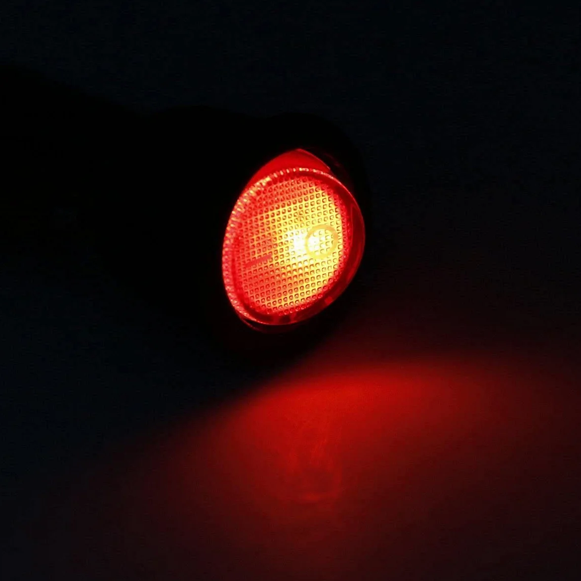 Heschen okrągły przełącznik kołyskowy ON-OFF SPST 3 zaciski czerwone światło 10 A 250 V AC 2 sztuki