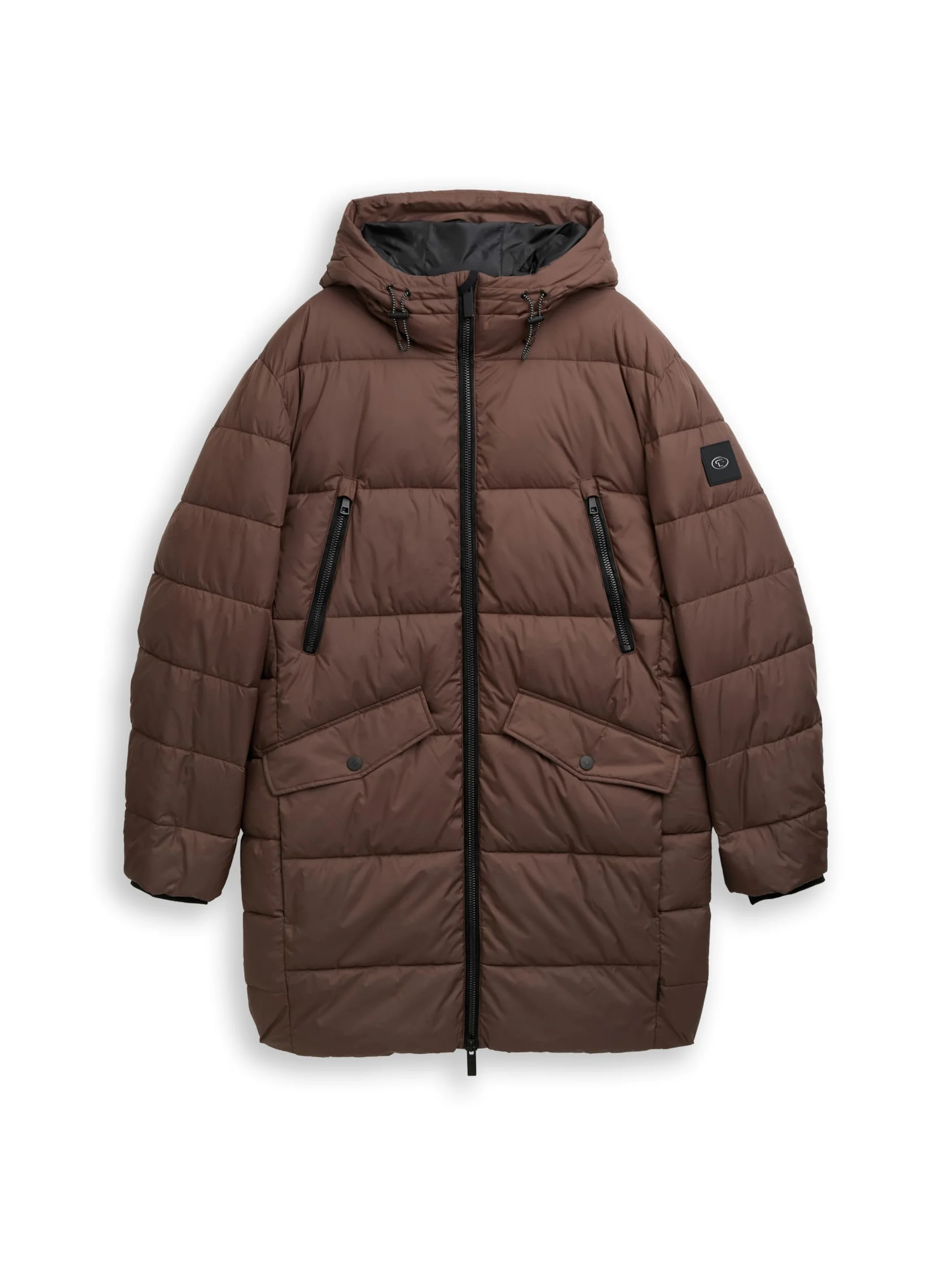 TOM TAILOR Męskie 1047209 Parka, 38833-Bag Brown, XL, 38833 - Bag Brown, XL