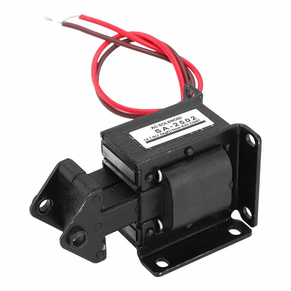Elektromagnes, AC magnes trakcyjny elektromagnes do automatyzacji przemysłowej 220 V AC 14,7 N 15 mm skok
