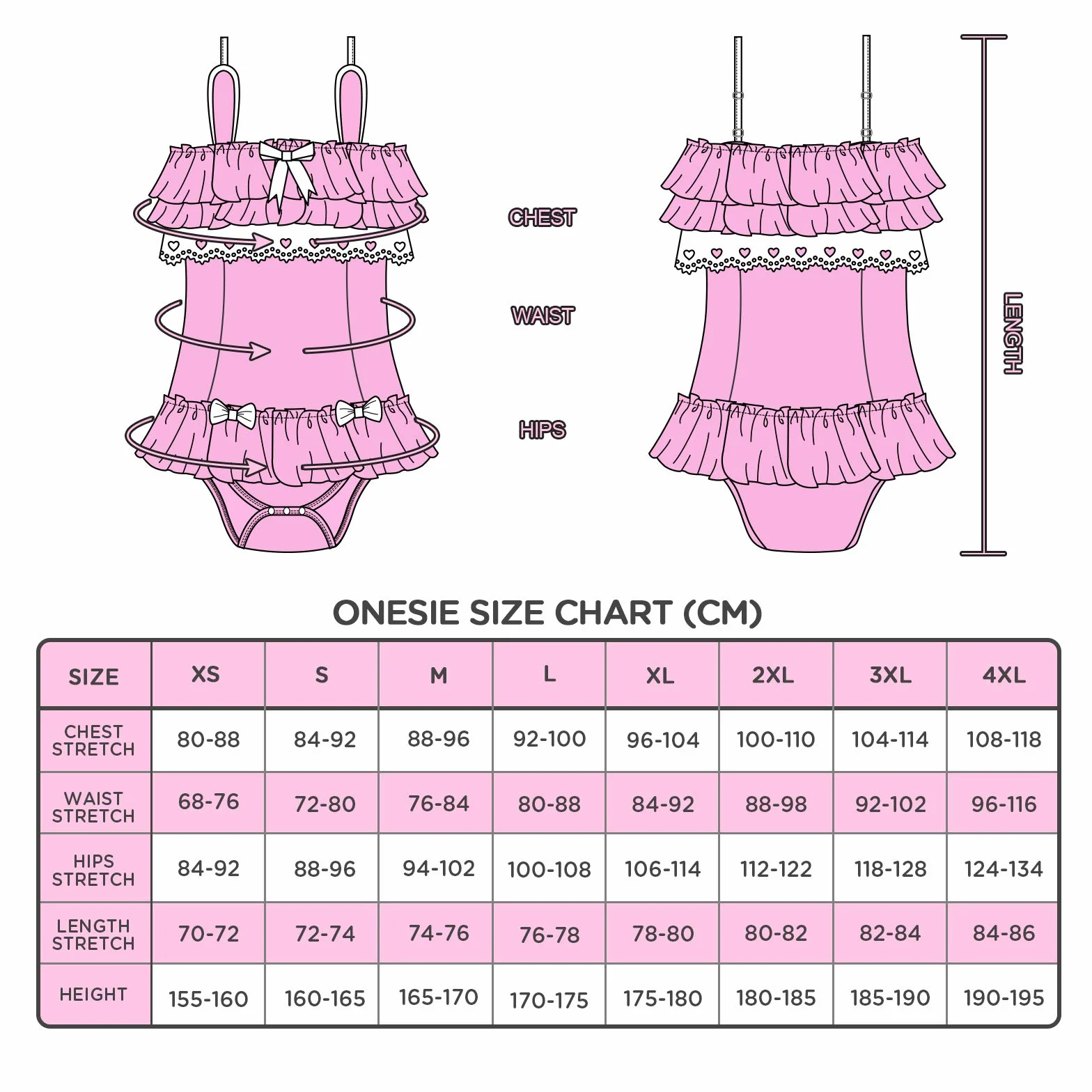 LittleForBig Bawełniany Fancy Kitty/Bunny śpioszki Onesie Piżama teddy lingerie Jednoczęściowa babydoll Bodysuit