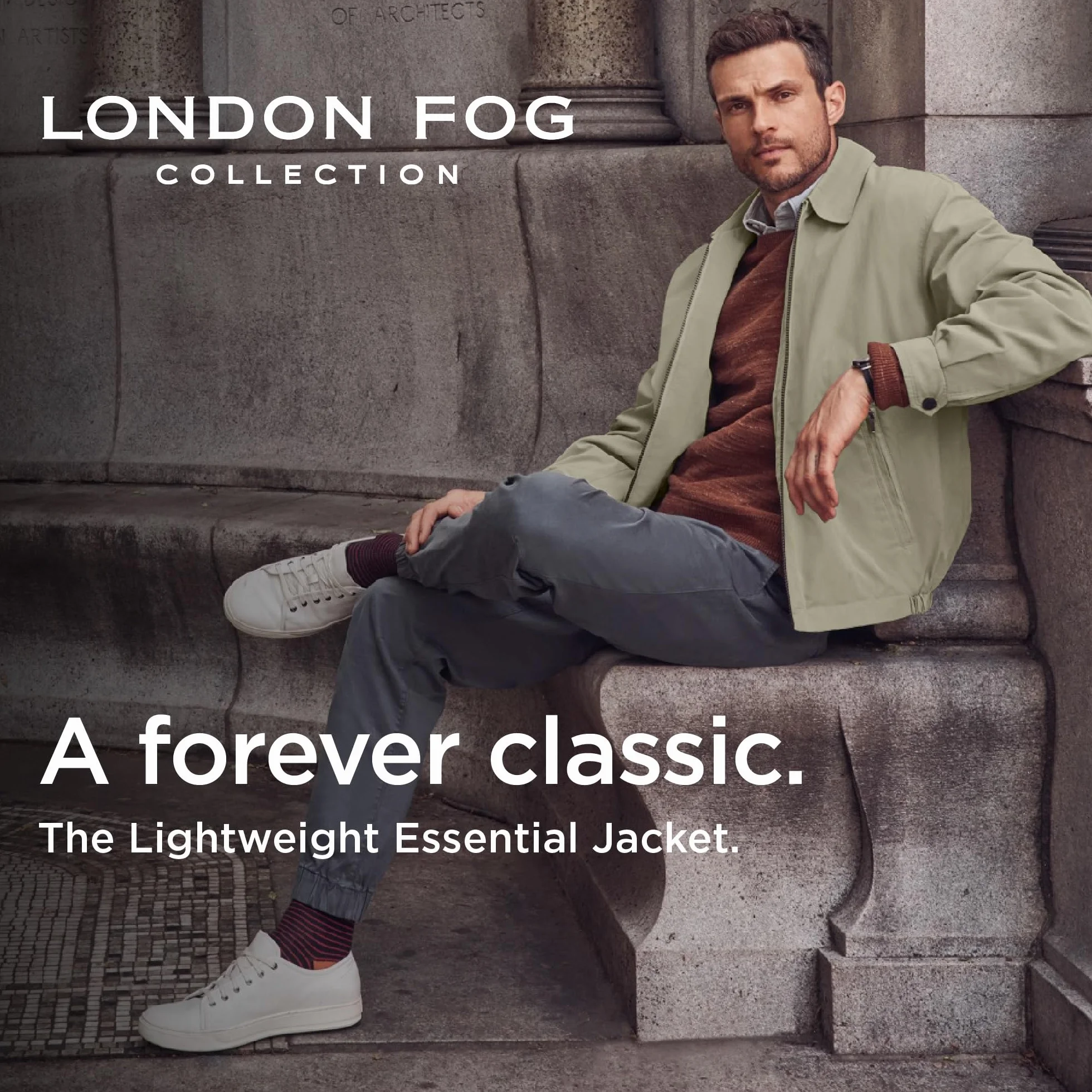 London Fog Męska kurtka golfowa Auburn z zamkiem błyskawicznym (regularne i duże rozmiary)