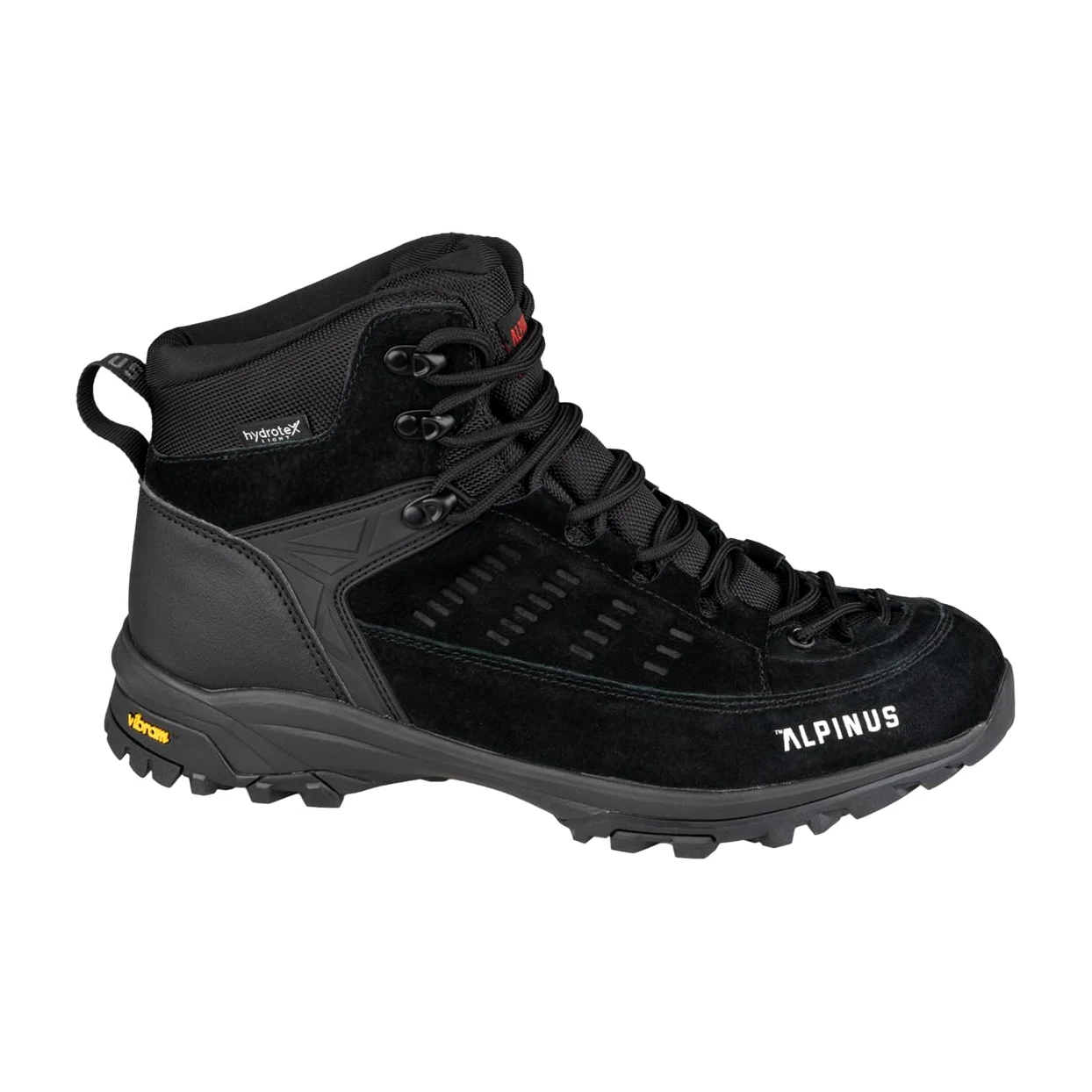 Alpinus - Buty Trekkingowe Męskie Brasil Plus M, Buty Turystyczne, Górskie, Hikingowe, czarne JS18659