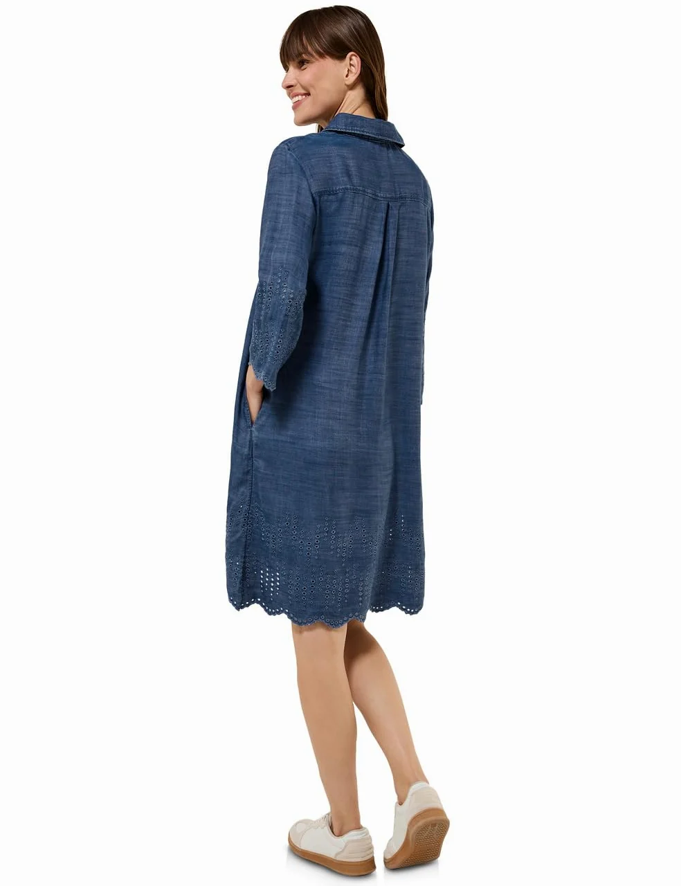 Cecil Sukienka damska, Mid Blue Wash, XL