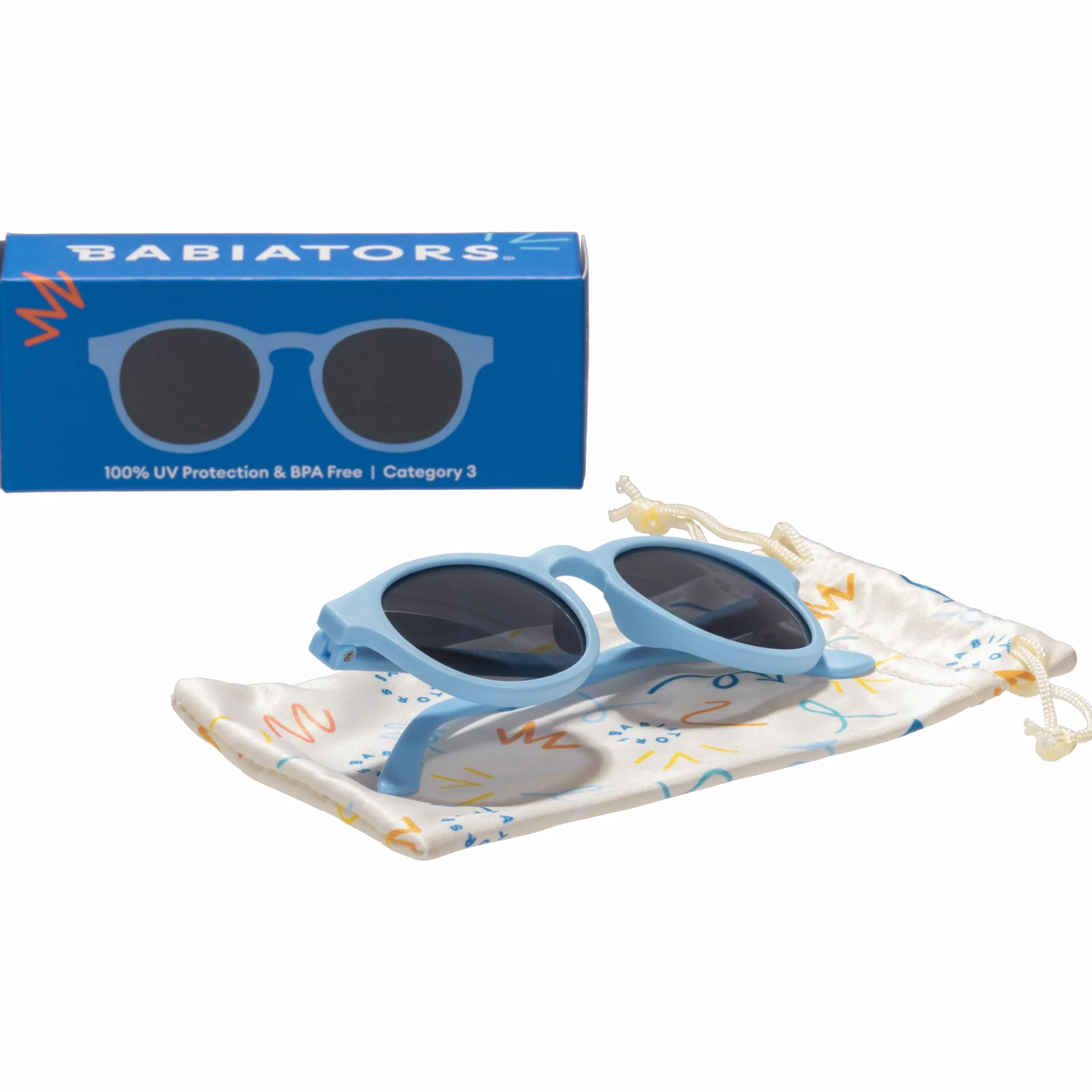 Babiators Oryginalne okulary przeciwsłoneczne z dziurką od klucza - Bermuda Blue (wiek 3-5 lat)