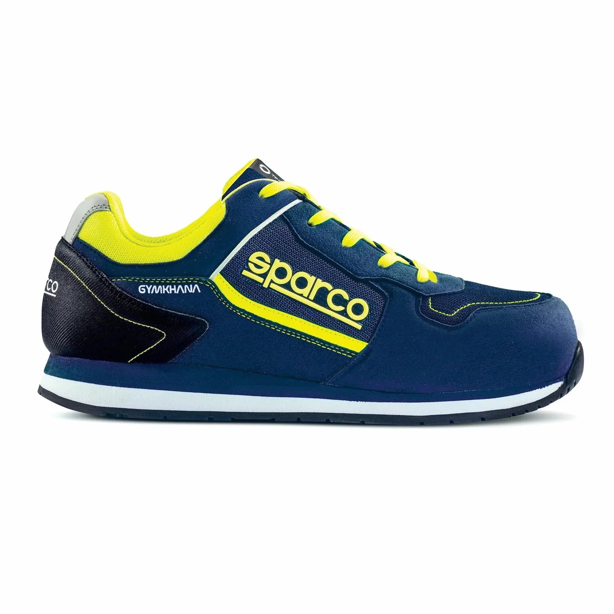 Sparco Gymkhana S1P SRC buty robocze niebiesko-żółte neonowe