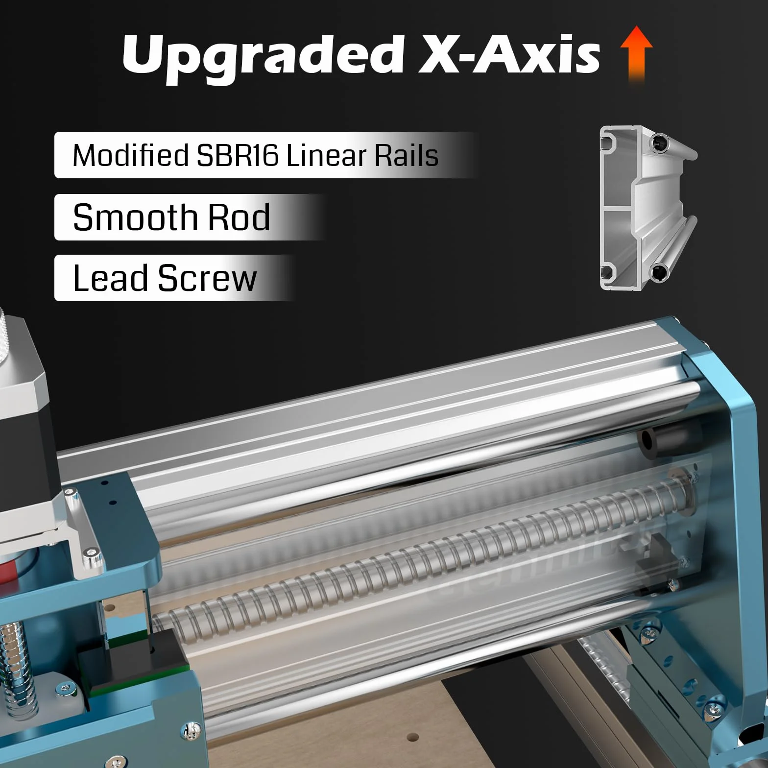 Genmitsu 4040-PRO MAX Maszyna CNC z trymerem 710 W, napędzanie szyną liniową, 3-osiowa maszyna do grawerowania drewna, metalu, akrylu, do frezowania