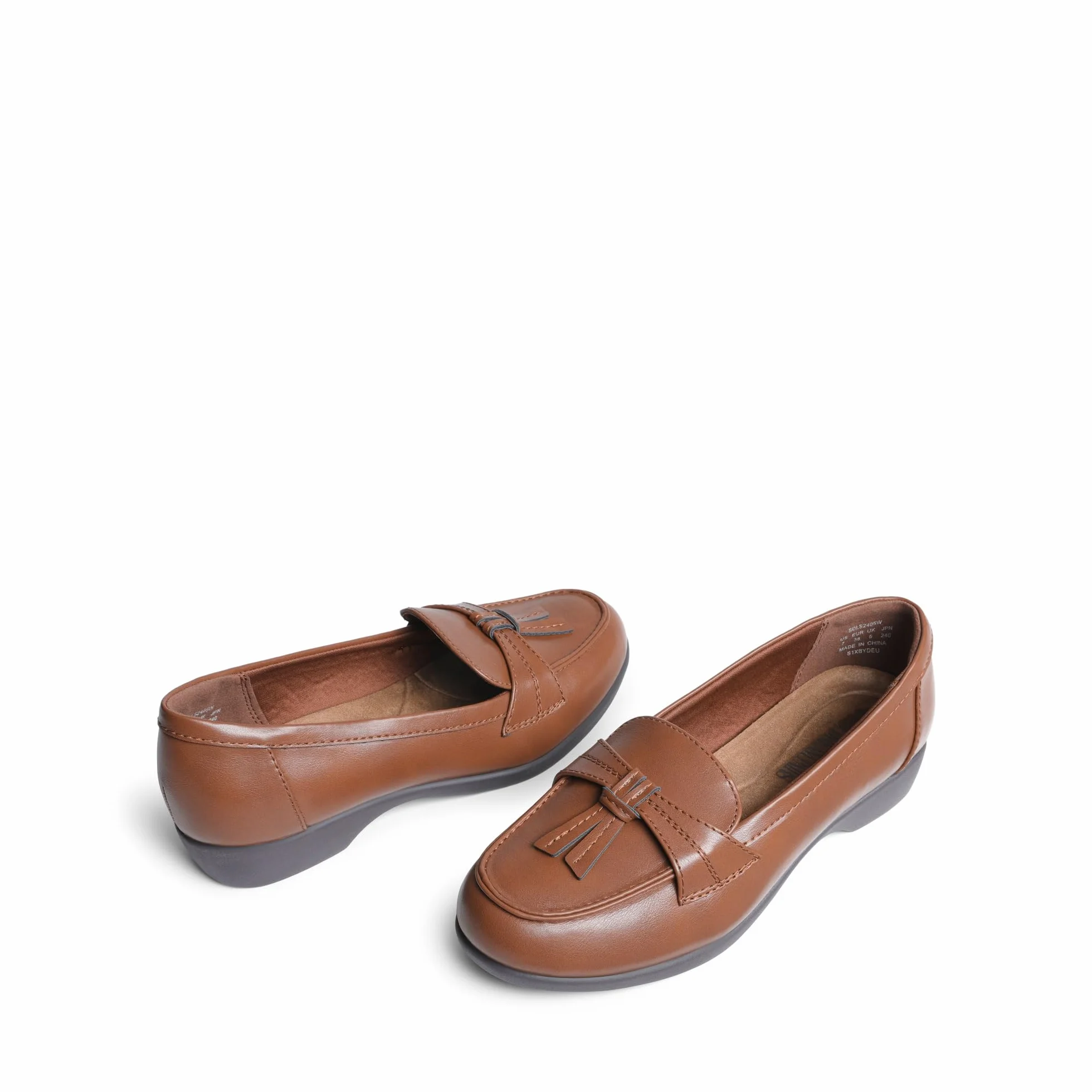 DREAM PAIRS Damskie mokasyny z miękką, grubą podeszwą, oddychające