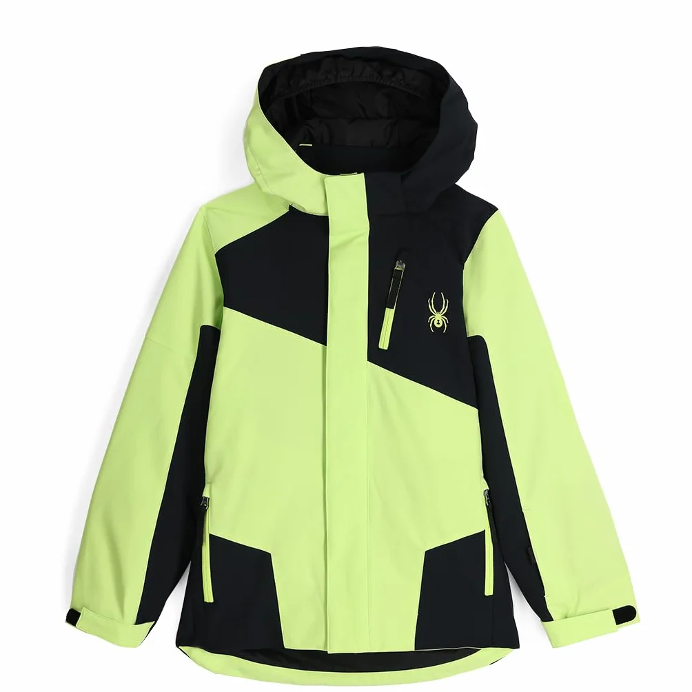 Spyder Turner Jacket, Boys, Lime Ice, XL