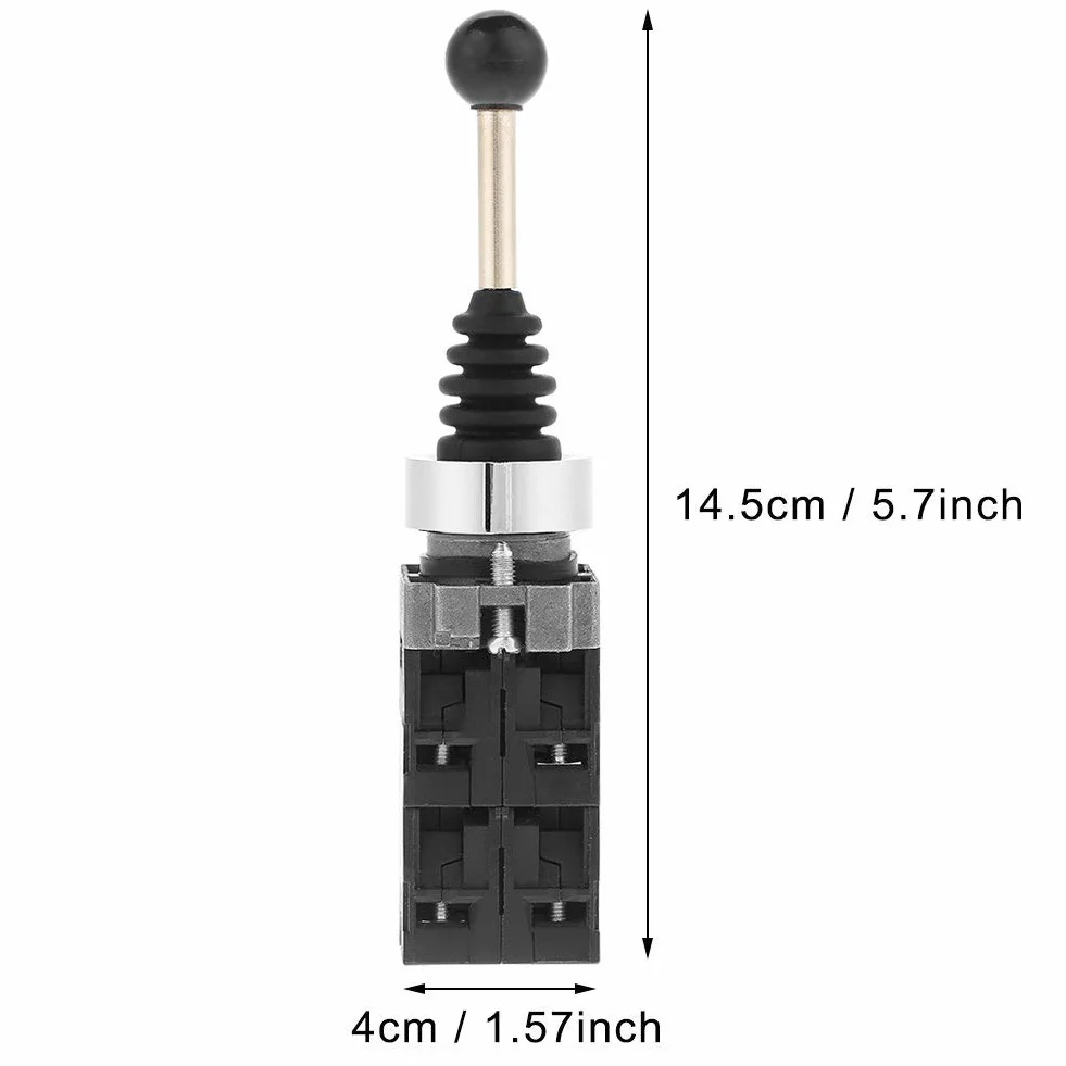 Joystick Switch, kontroler Joy Stick 4-pozycyjny sprężynowy przełącznik zwrotny wymiana przełączników przemysłowych czarny