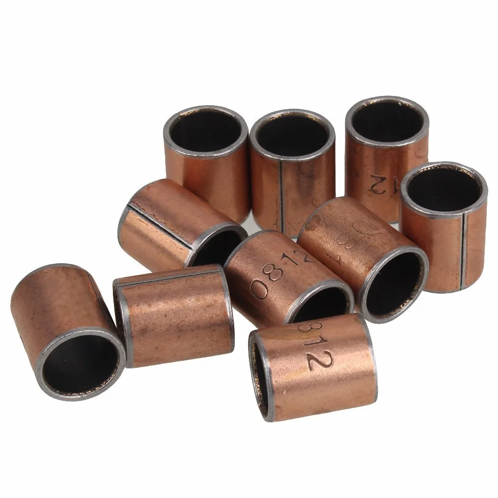 8 x 10 x 12 mm Brąz SF-1 samosmarująca tuleja łożyska bezolejowego opakowanie 10 sztuk