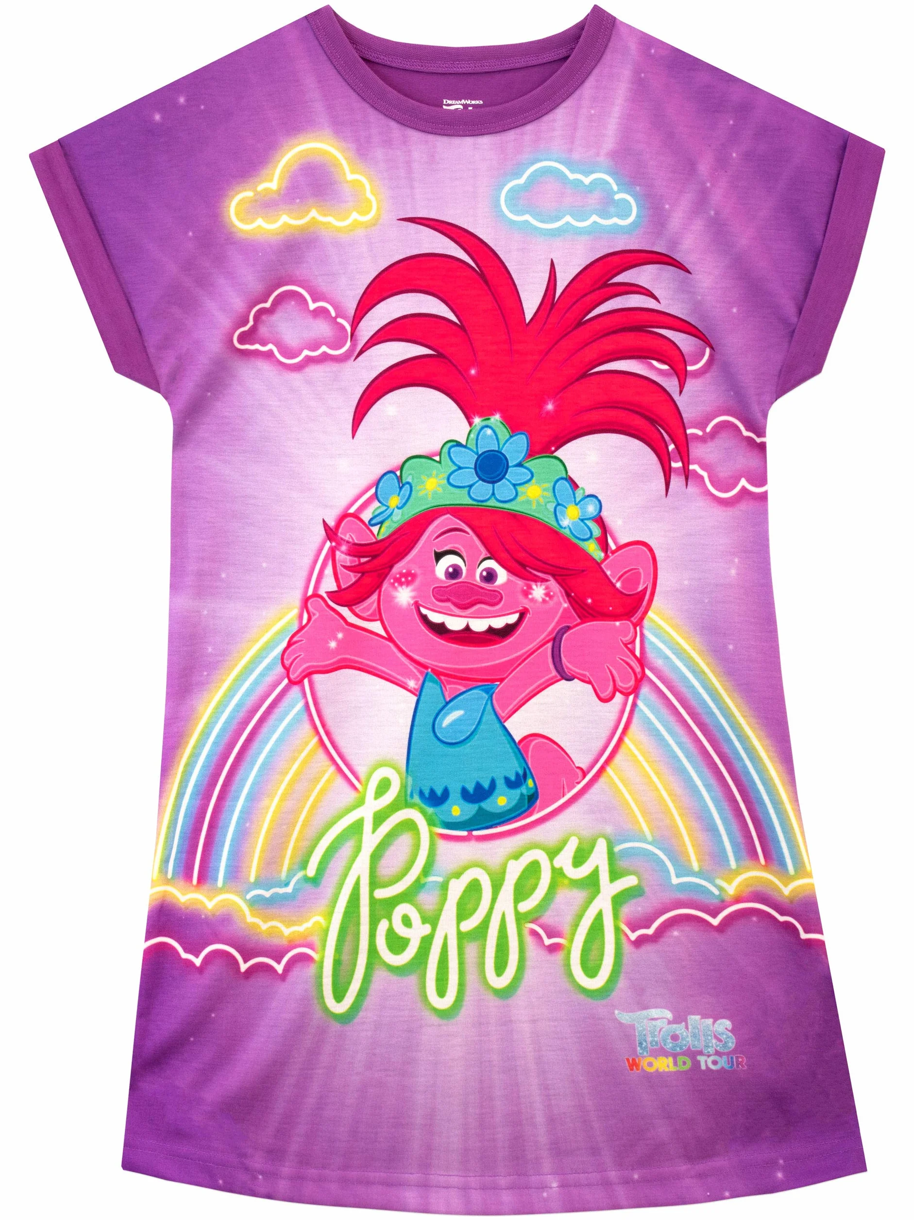 Trolls Poppy dziewczęce koszule nocne