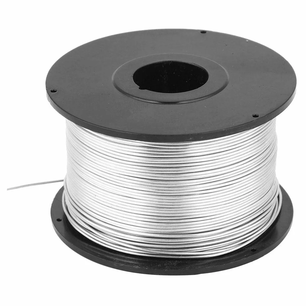 4 szt. stalowy drut wiążący drut ze stali nierdzewnej, drut stalowy do automatycznego spajania średnica drutu 0,8 mm, długość drutu 110 m