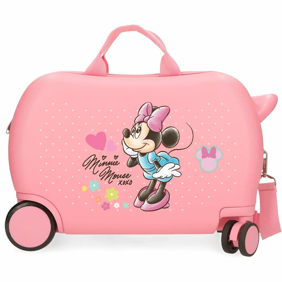 Disney Torby Joumma Minnie Imagine walizka kabinowa dziecięca ABS podwójne kółka zapięcie szyfrowe Różowy