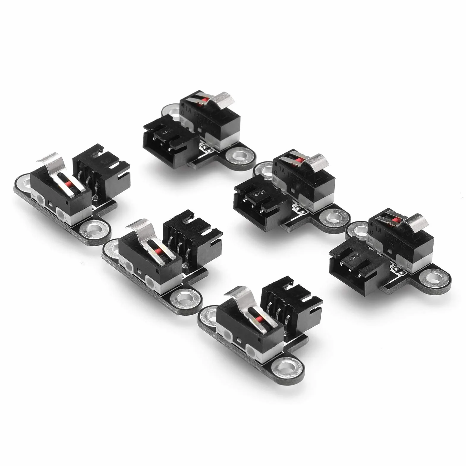 Genmitsu 6 szt. mikroprzełączników krańcowych z kablem 3-pinowym 1 m do 3018-PROVer/3018-MX3/3018-PROVer Mach3