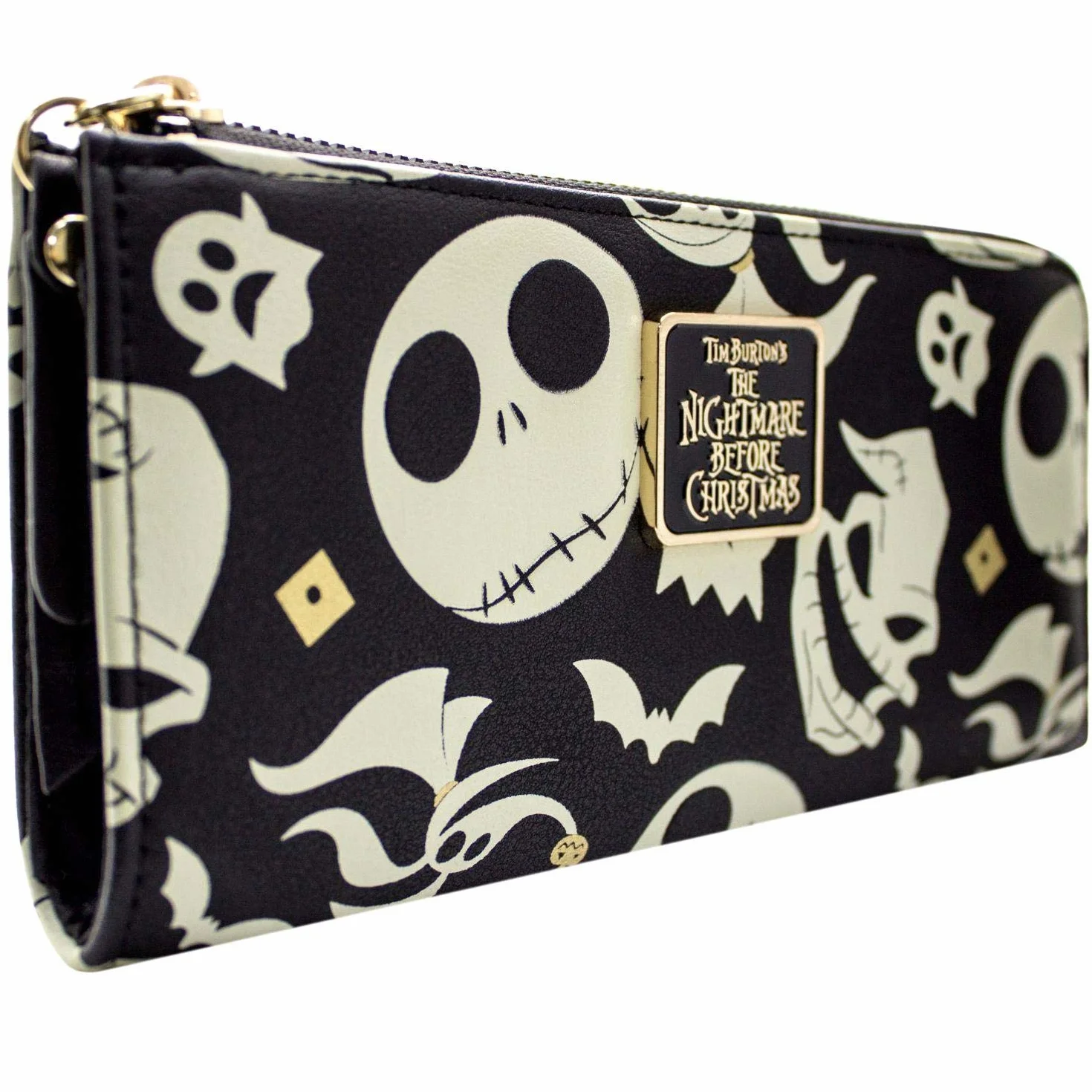 The Nightmare Before Christmas Jack Oogie i Zero monety i karta kopertówka czarna