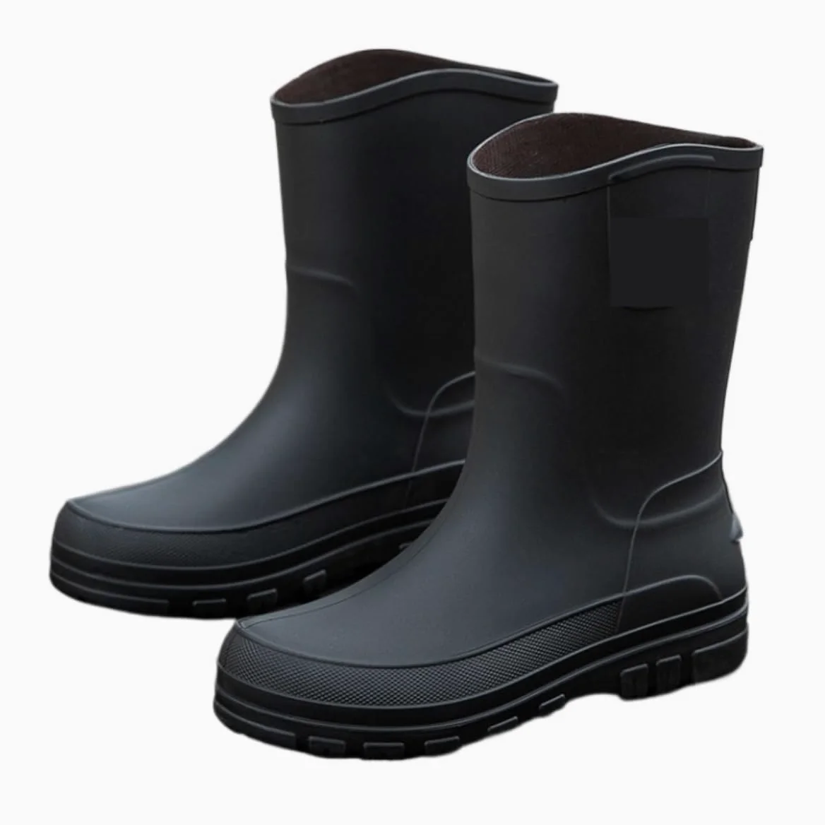 Kalosze Gumowce Lekkie Męskie Antypoślizgowe, Wodoodporne, Średniej Wielkości Kalosze Robocze, Gumowe Buty Do Wędkowania I Wody Rain Boot