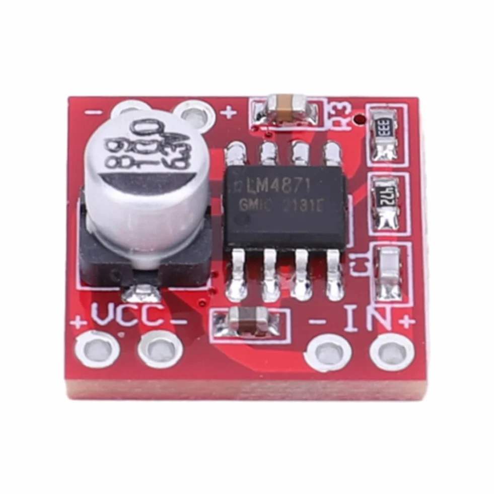 LM4871 moduł wzmacniacza cyfrowego 3 W jednokanałowa płyta wzmacniacza DC 3V-5V bardzo mały do głośnika elektroniczny zestaw DIY