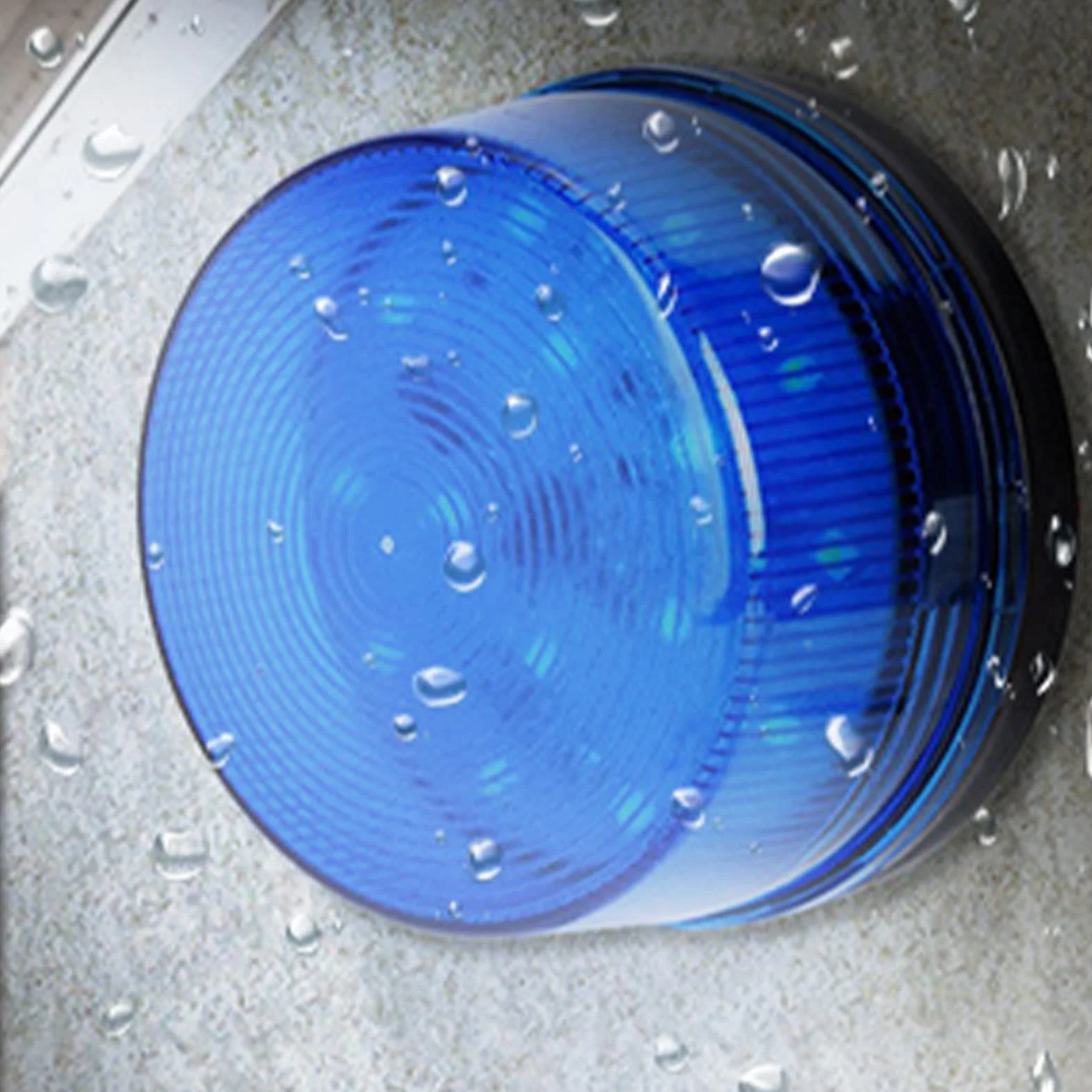 Lampa stroboskopowa LED 12 V niebieska 7,4x4,3 cm
