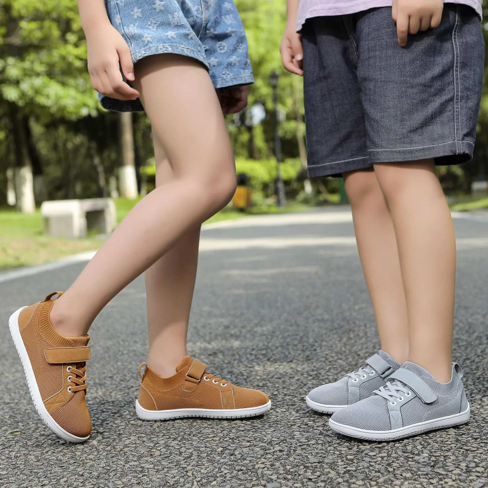 SECHRITE Dziecięce buty do biegania na boso stopy, dla małych dzieci, szerokie buty dla chłopców i dziewczynek, minimalistyczne buty do chodzenia na świeżym powietrzu, rozm. 25-37