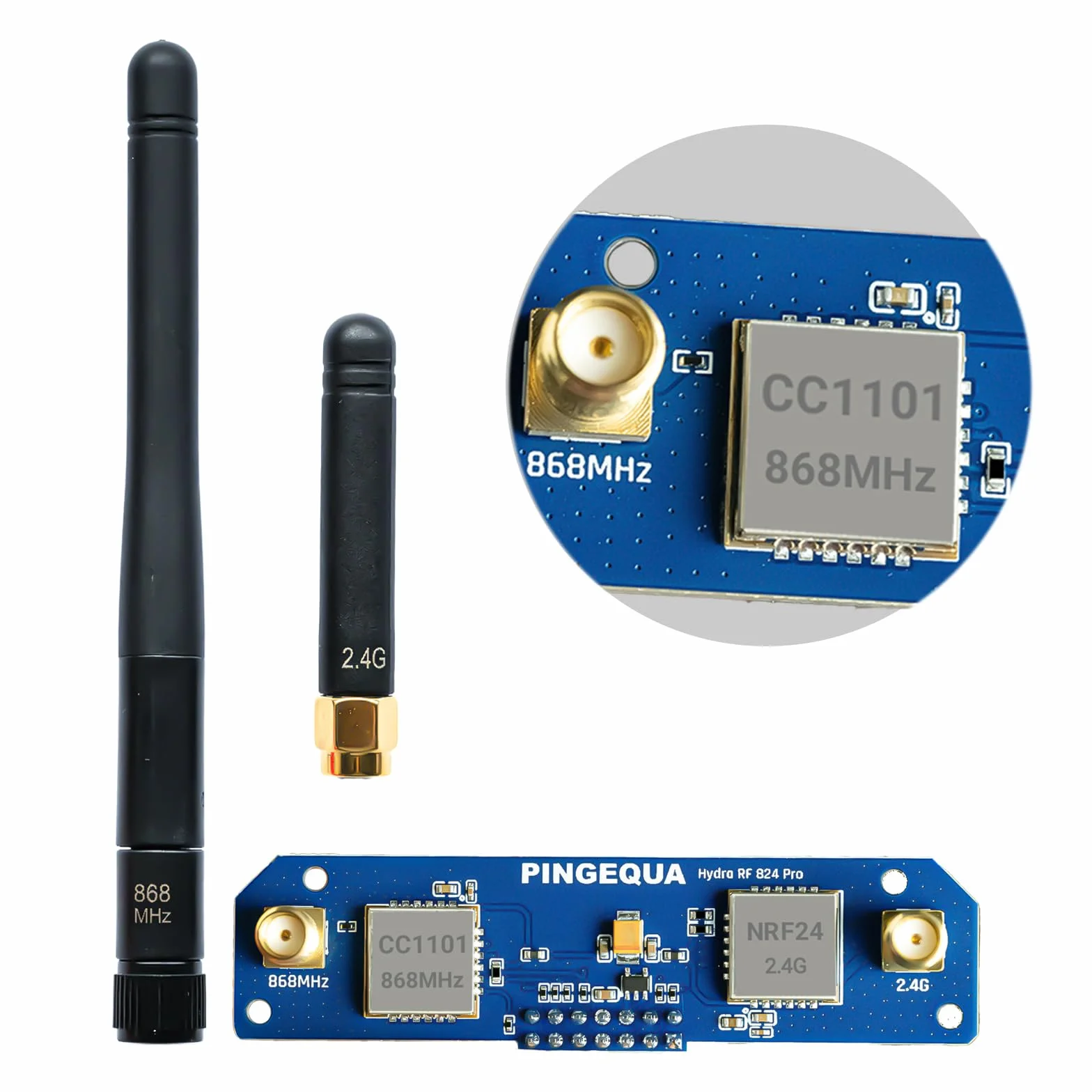 Cardputer ADV Hydra RF 824 Pro Devboard, automatyczne przełączanie 868 MHz CC1101 i 2,4 G NRF24, zoptymalizowana moc i obwód anteny dla zwiększonej stabilności i siły sygnału. Bruce Firmware Ready