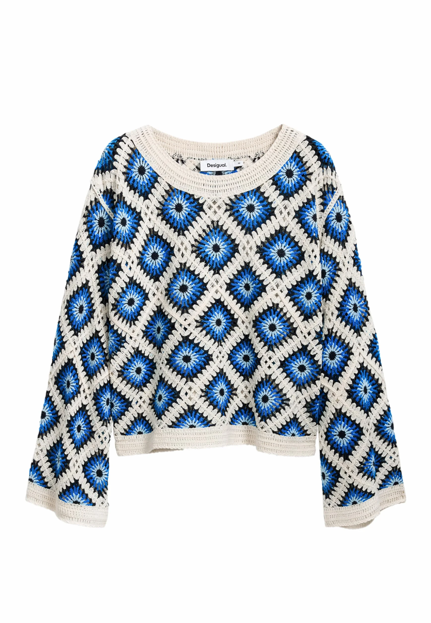 Desigual Bluza damska, Wykończenia materiałowe, S