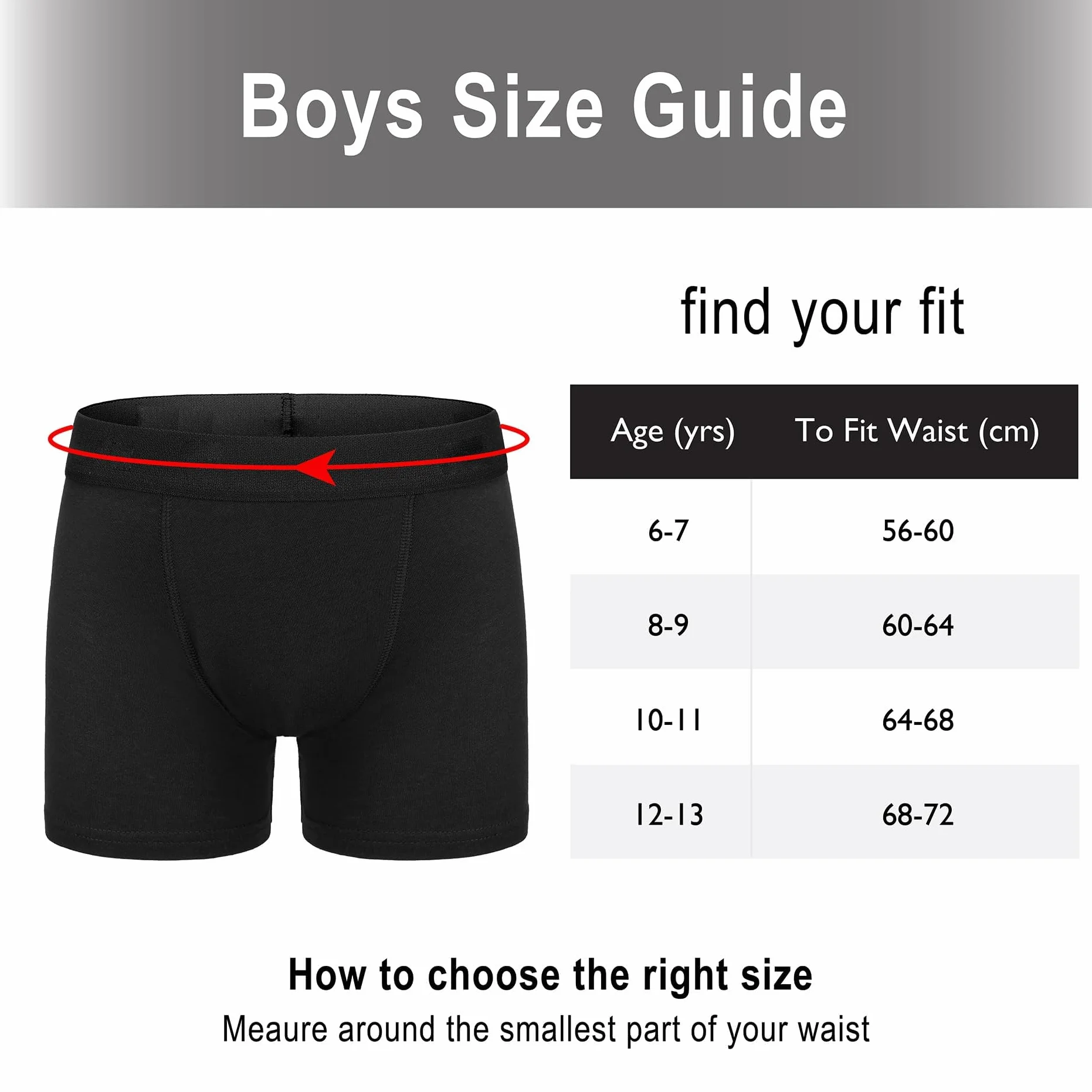 The Essentials Wardrobe Bokserki chłopięce 5-pak majtek bielizna czarny szary wzór kolorowy rozmiar 2-13 lat