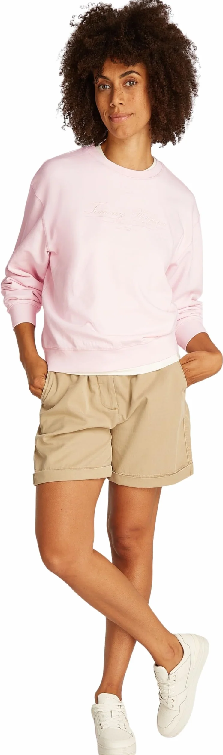 Tommy Hilfiger Bluza Reg Script WW0WW45430 Kobiety Reg Script Sweatshirt Ww0ww45430