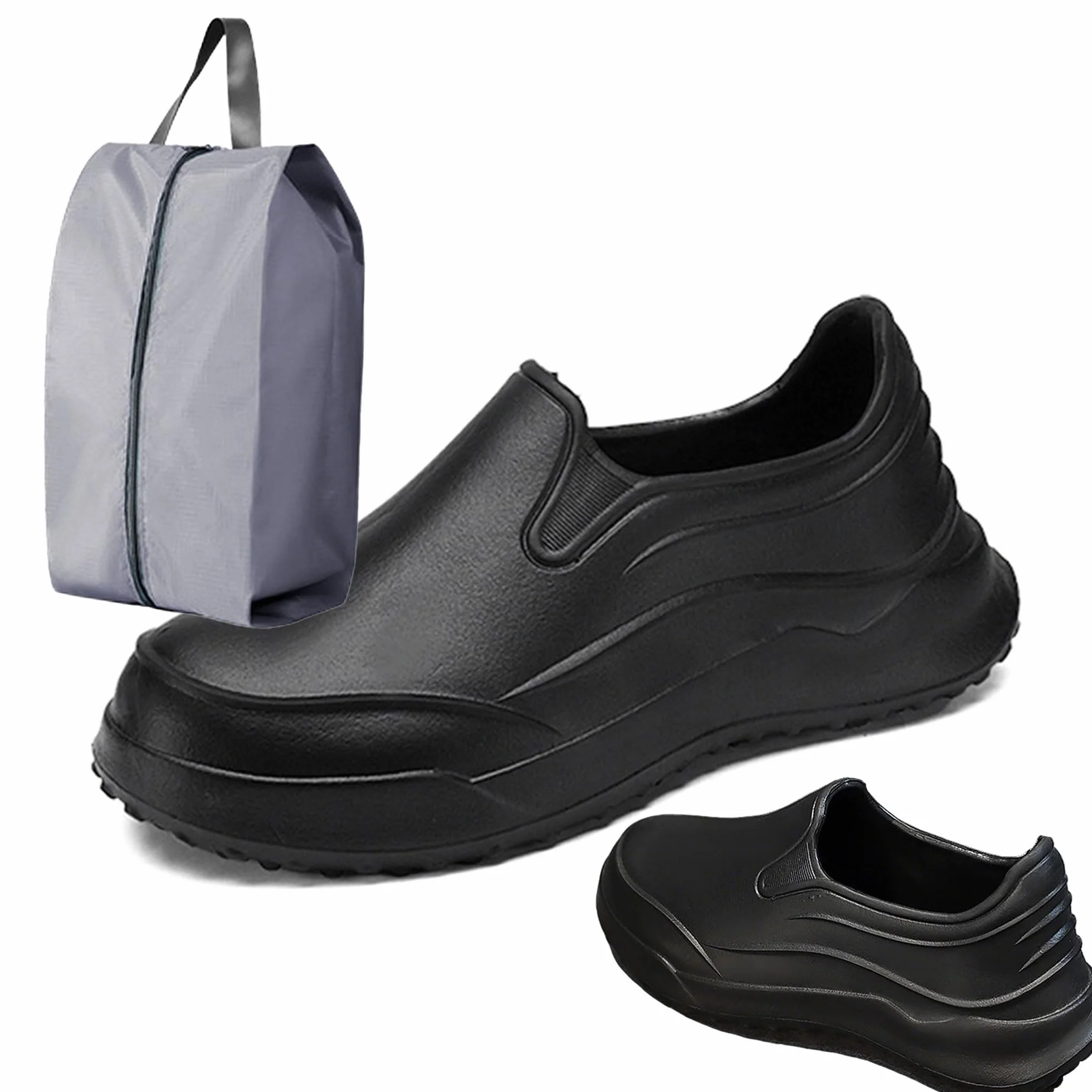 Męskie antypoślizgowe buty szefa kuchni, profesjonalne buty robocze, męskie buty do karmienia, antypoślizgowe i oddychające, buty ochronne dla kucharzy, wygodne obuwie restauracyjne, odporne na olej i