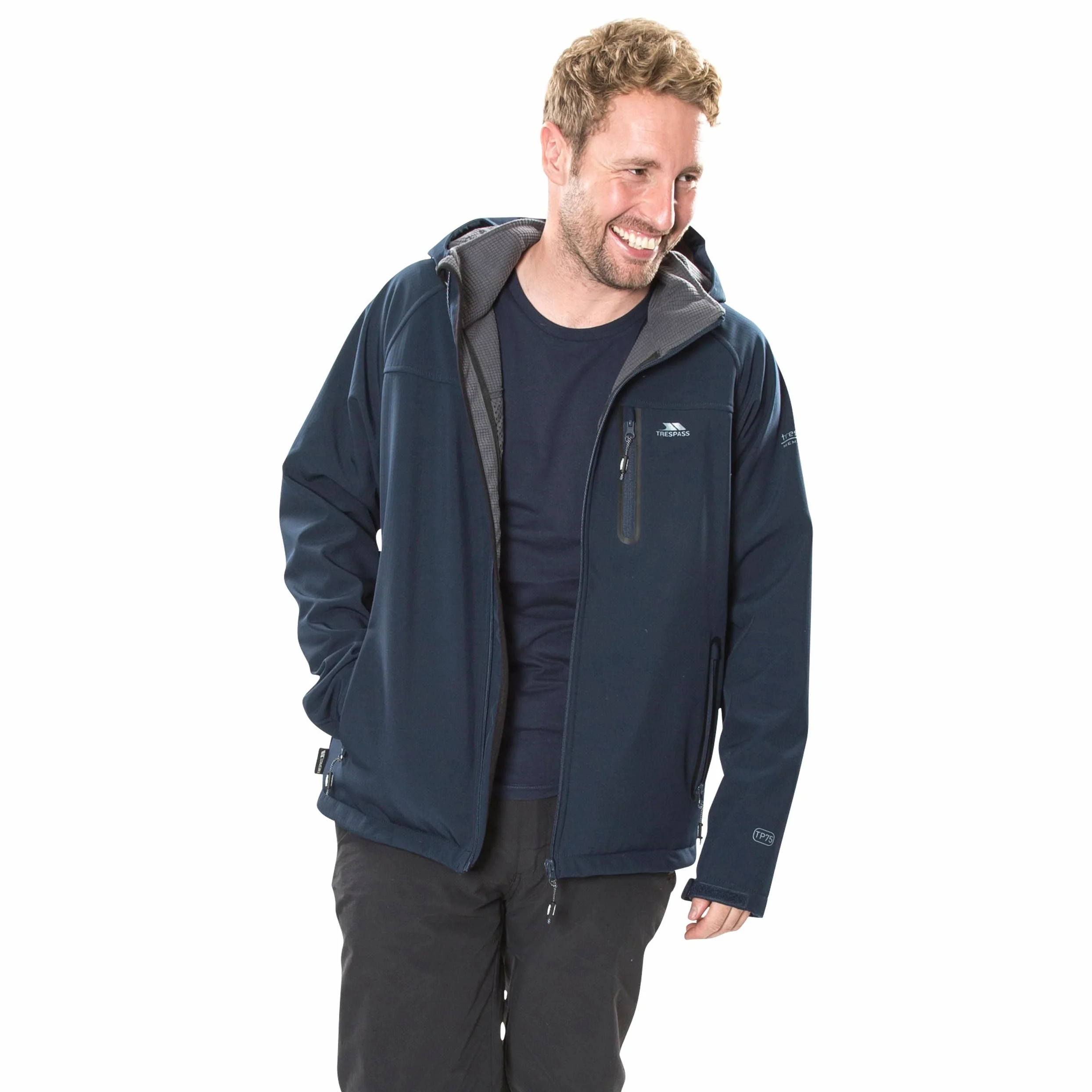 ACCELERATOR II - MALE SOFTSHELL JKT TP75-XXXL-NAVY