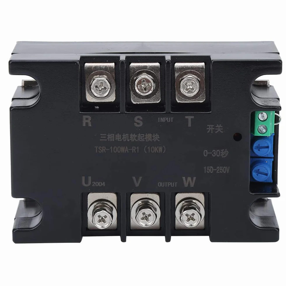 Moduł Miękkiego Silnika 3-fazowy, Silnik Internetowy Soft Start Controller dla Silnika 1-20 KW, Wyreguluj Miękki Czas Rozpoczęcia i Napięcie, dla Silników 380 V, Kompatybilny