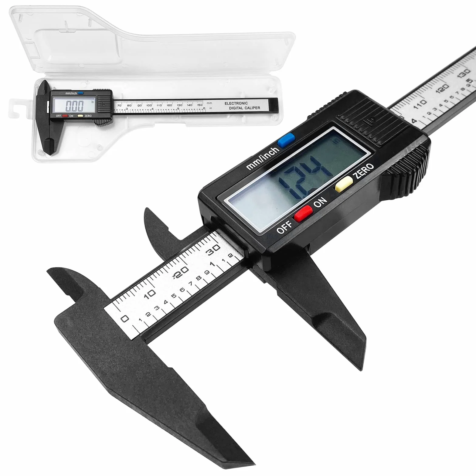 Fousenuk Cyfrowa suwmiarka z włókna węglowego, 150 mm/6"