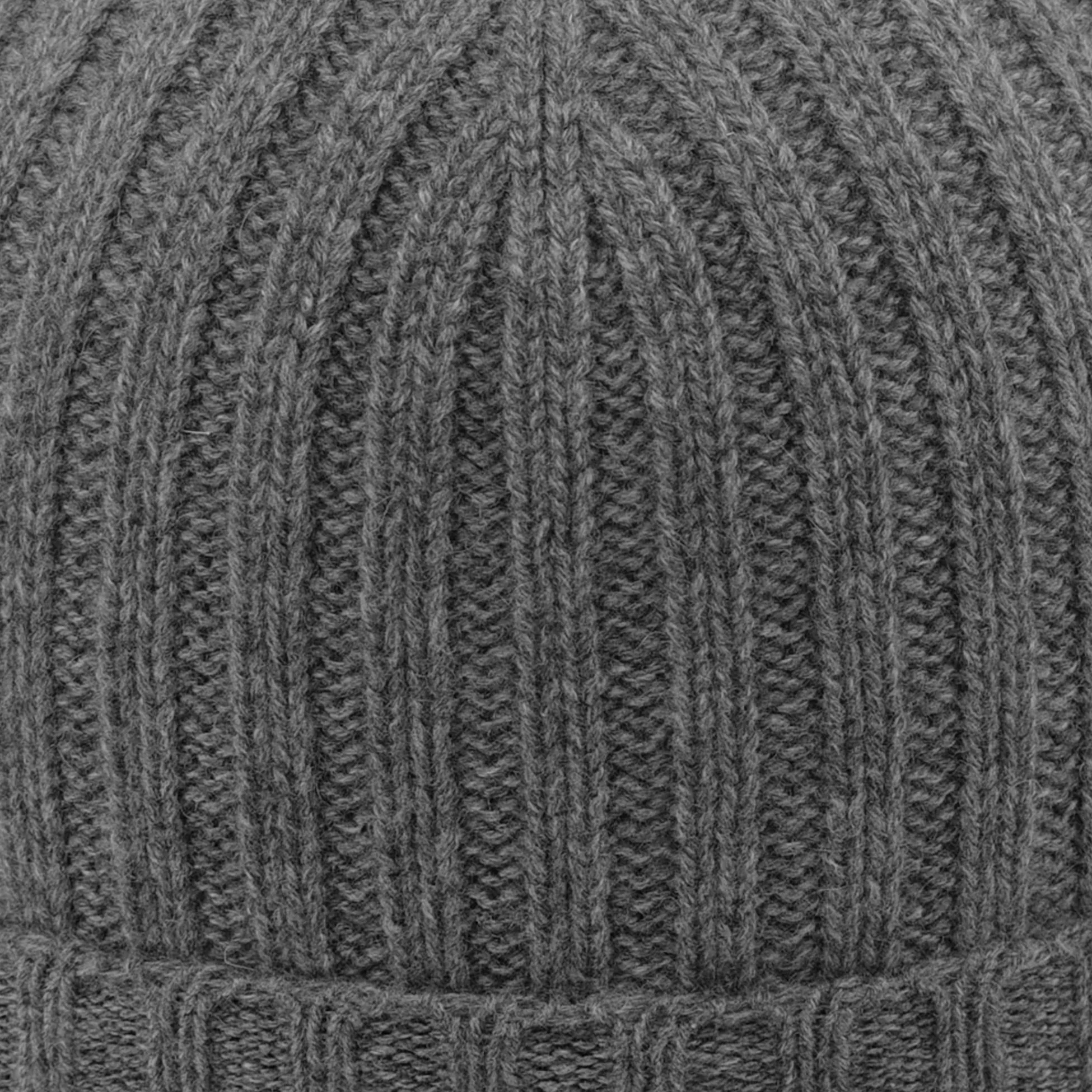 MELEGARI Czapka Słuchawki Beanie Verona | 100% Kaszmir | Made in Italy | Unisex, grigio medio